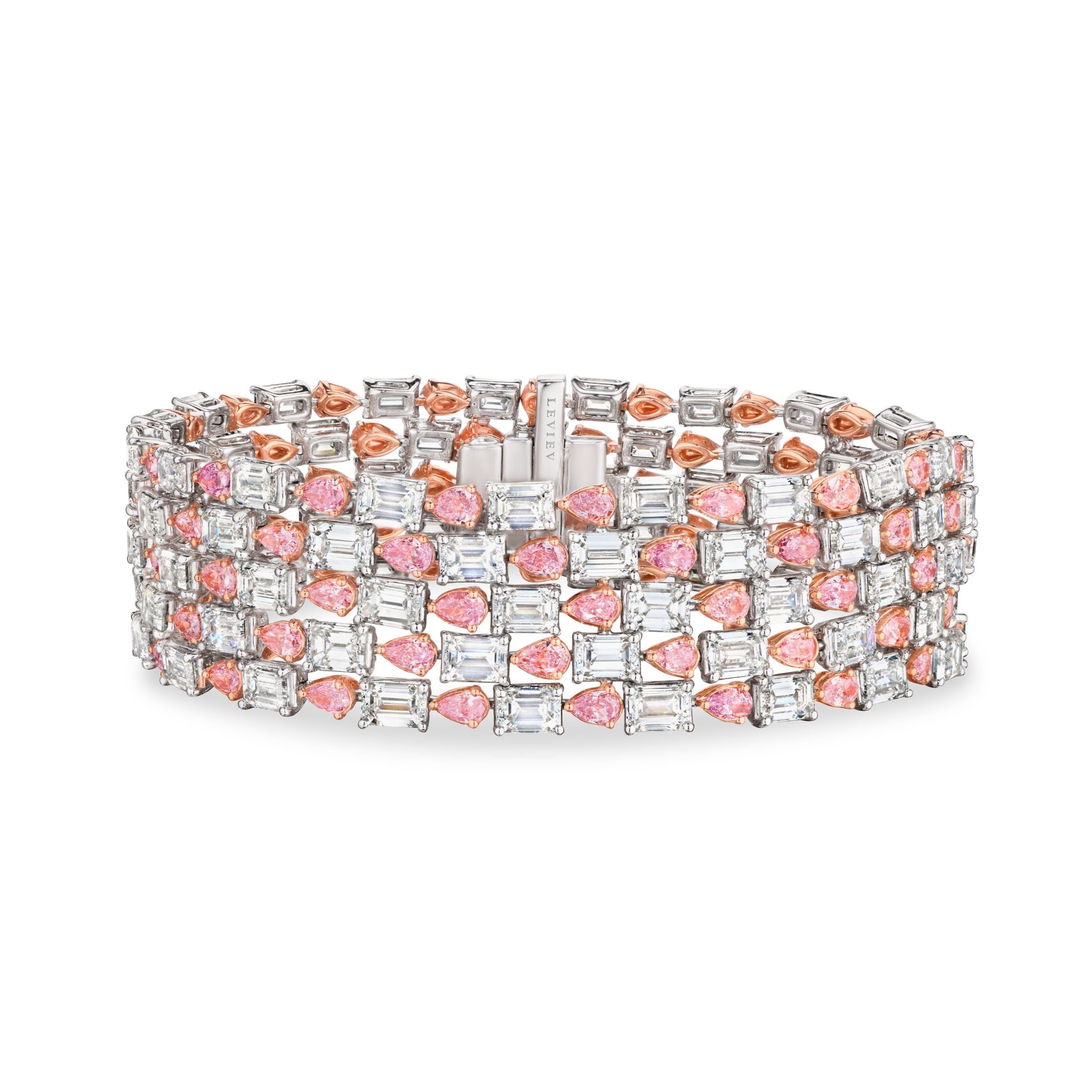 Regent Rose 35.13 Carat Diamond Bracelet in 18K White Gold Leviev Bracelets Bracelet, Bracelets, Leviev Leviev 