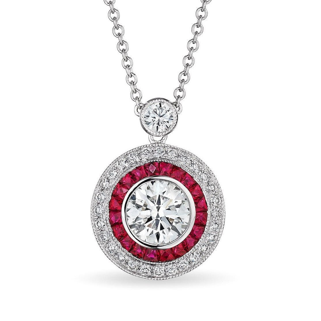'Ruby Eclipse' Pendant, 2 CT Leviev Necklaces Necklaces Leviev 