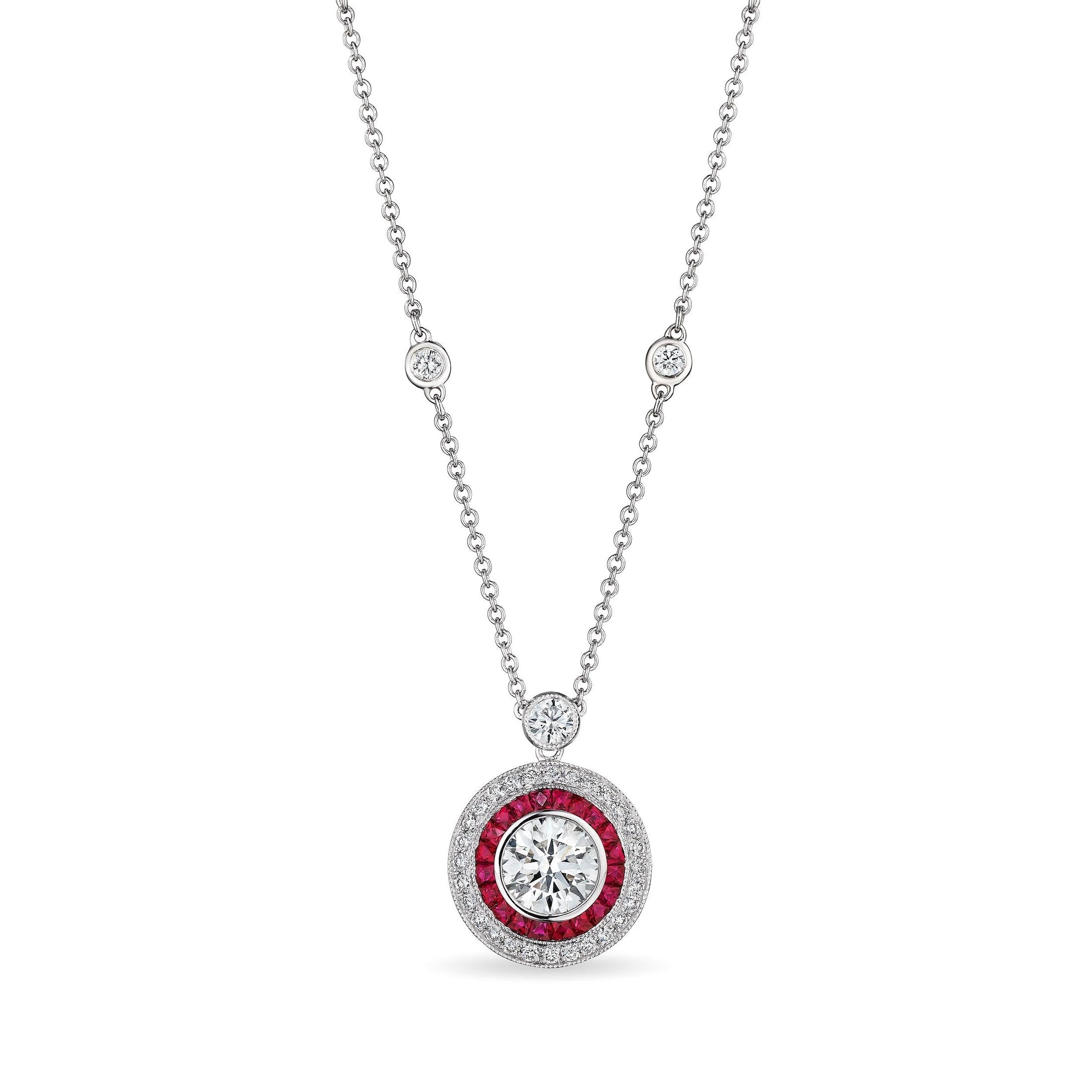 'Ruby Eclipse' Pendant, 2 CT Leviev Necklaces Necklaces Leviev 
