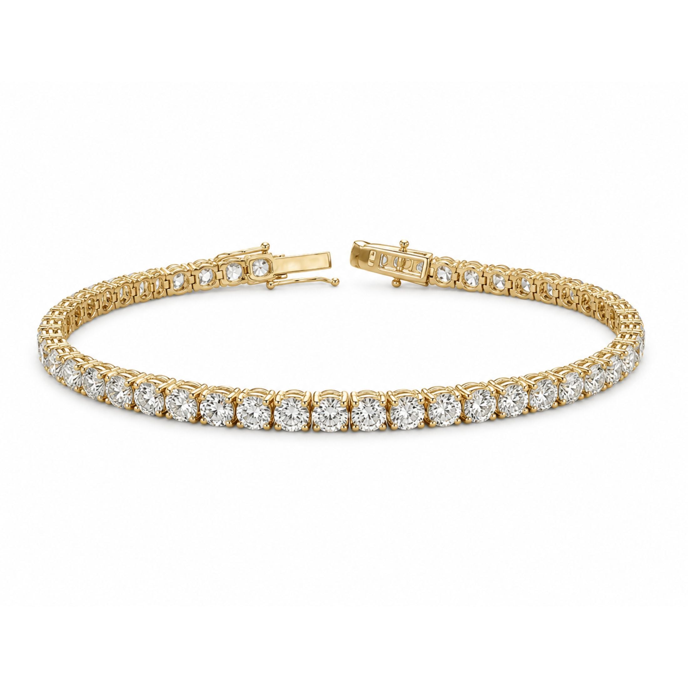 Siena 8.45 Carat Diamond Tennis Bracelet in 18K Gold