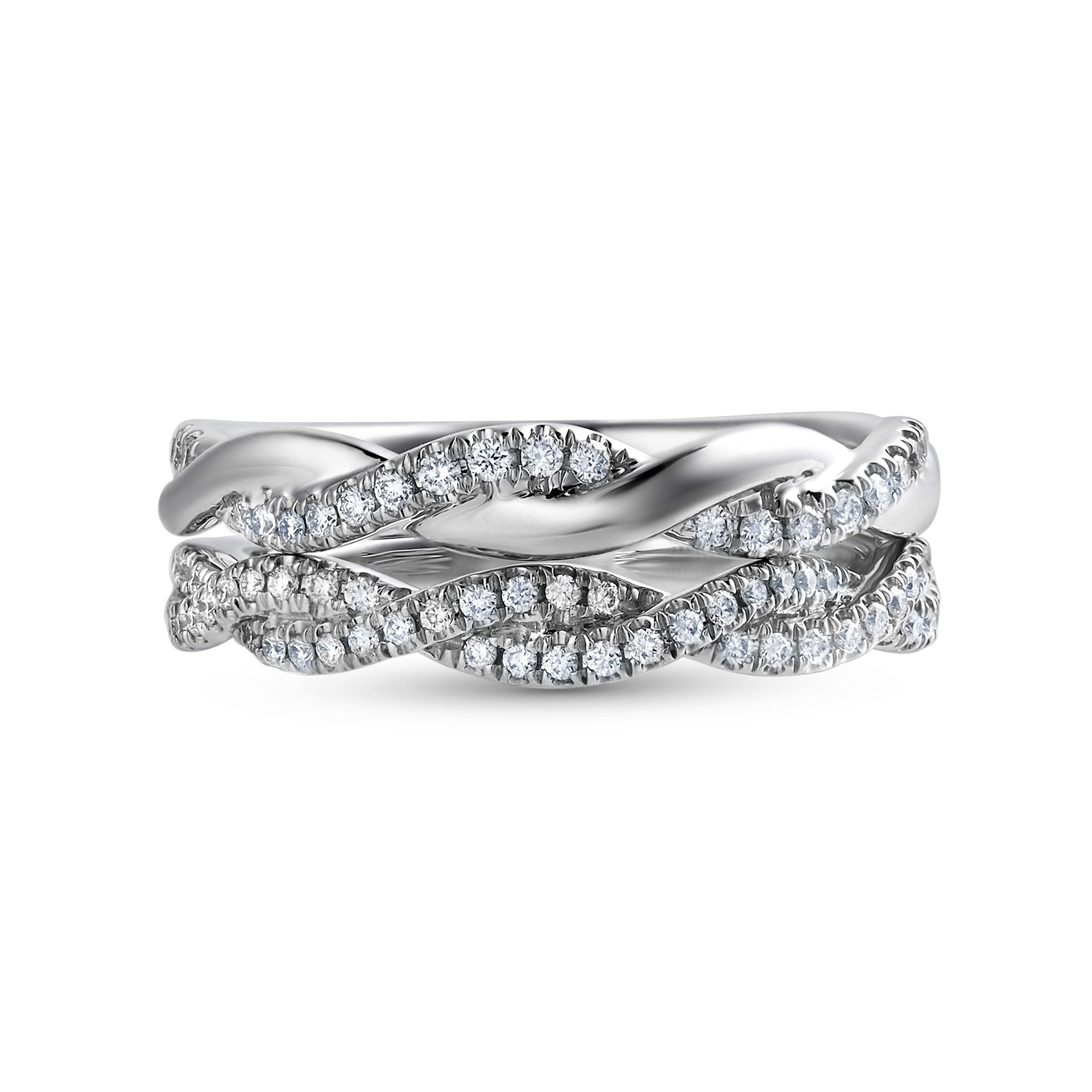 Sky of Embers .25 Carat Diamond Ring in 18K White Gold