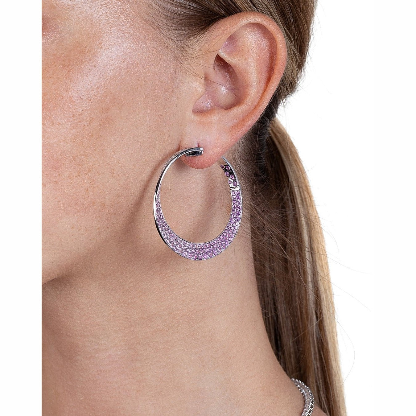 'Sovereign Gleam' 18K White Gold Diamond Earrings, 8.88 CT Leviev Earrings Leviev 