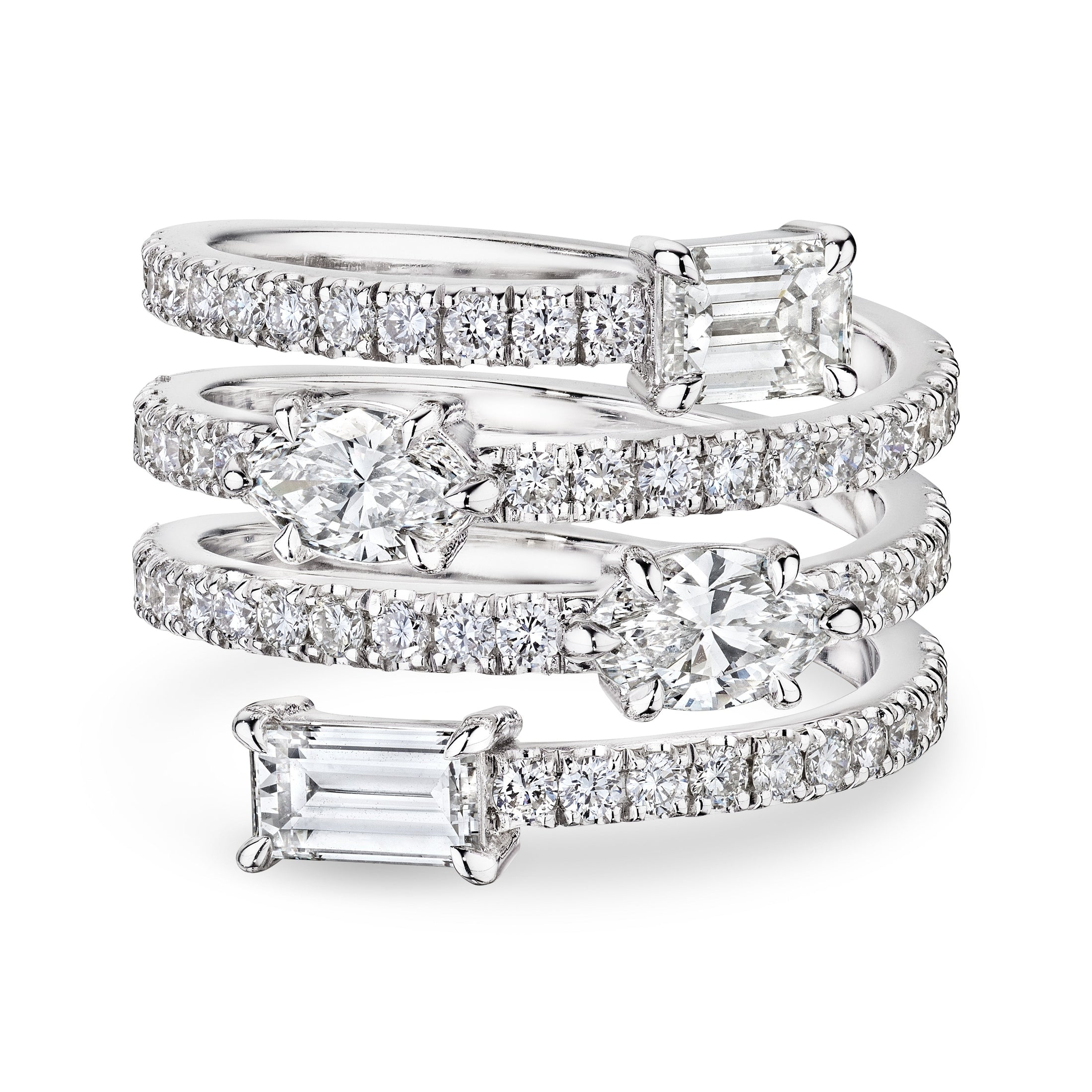 Spiral Lumière 2.5 Carat Diamond Ring in 18K White Gold Leviev Rings 18k White Gold, 18k White Gold Ring, Diamond Ring, Diamond Spiral Ring, Diamond Statement Ring, GIA Certified, GIA Certified Diamond Ring, Gold & Diamond Ring, High Jewelry, Leviev, Leviev Ring, Leviev Signature, Luxury Diamond Ring, Natural Diamond Ring, Natural Diamonds, Rings, Signature, Spiral, Spiral Ring, White Gold & Diamond, White Gold & Diamond Ring, White Gold Ring, White Gold Women's Ring Leviev 