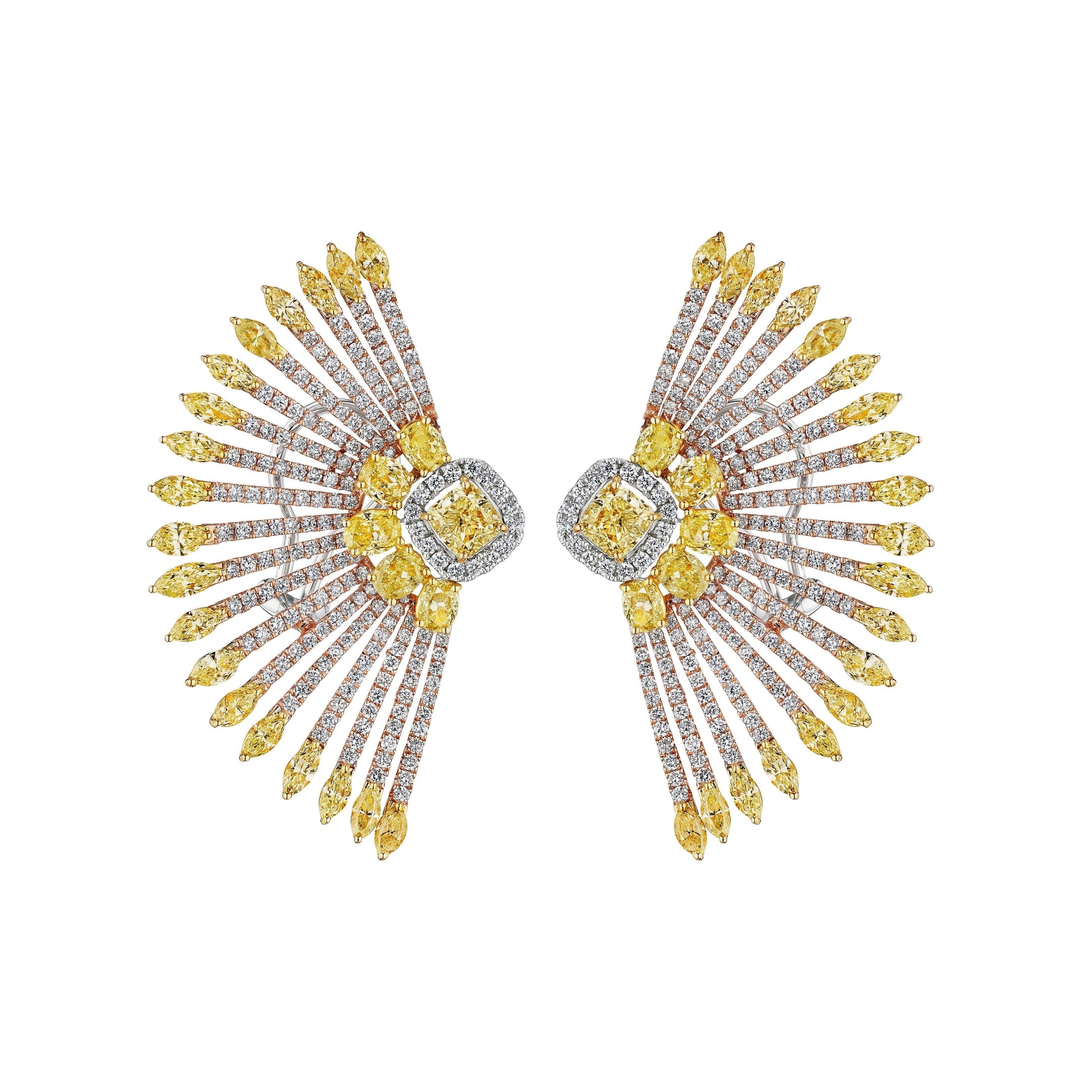 'Starlit Majesty' 18K White Gold Diamond Earrings, 8.75 CT Leviev Earrings Leviev 