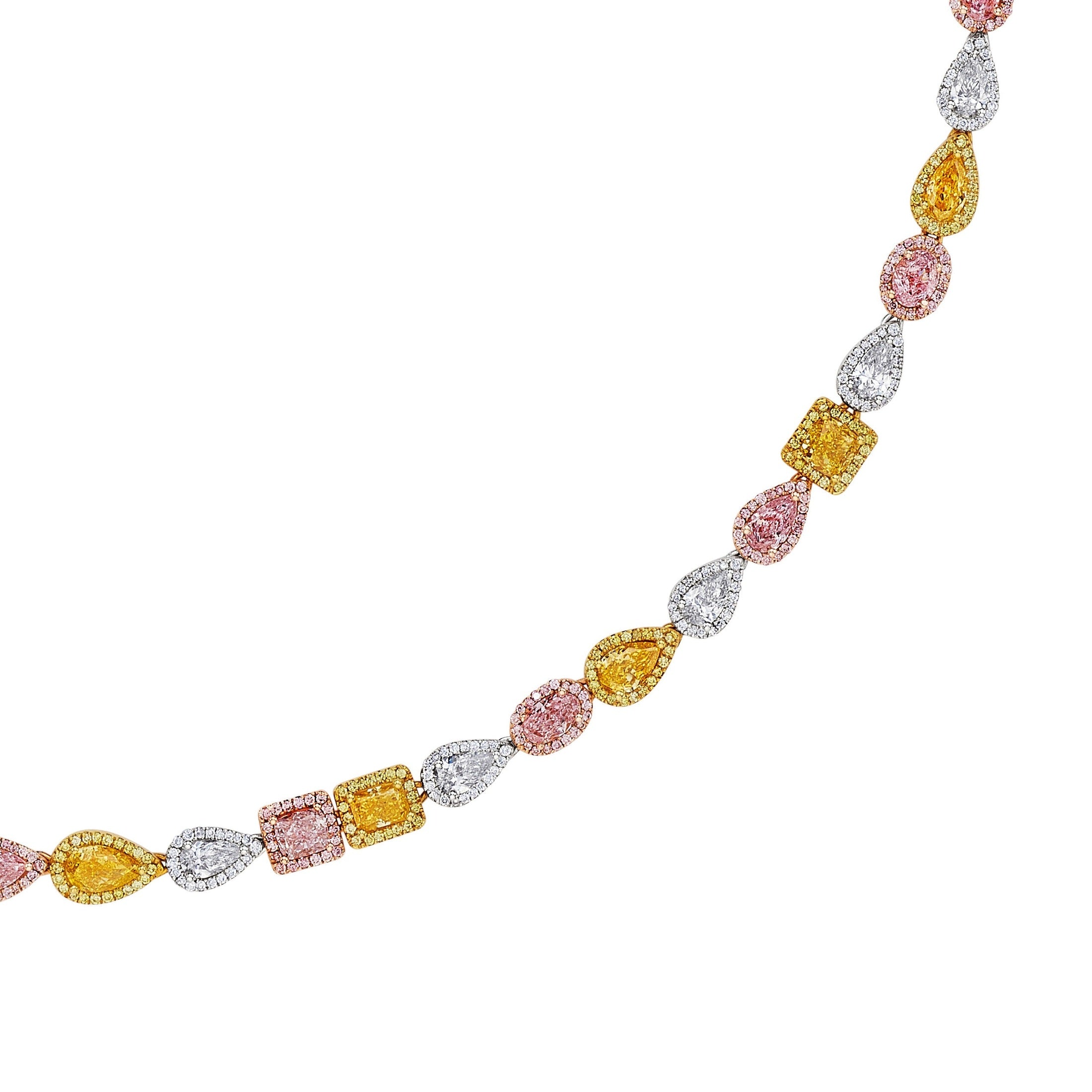 'Starlit Majesty' 18K White Gold Diamond Necklace, 14.55 CT Leviev Necklaces Leviev 