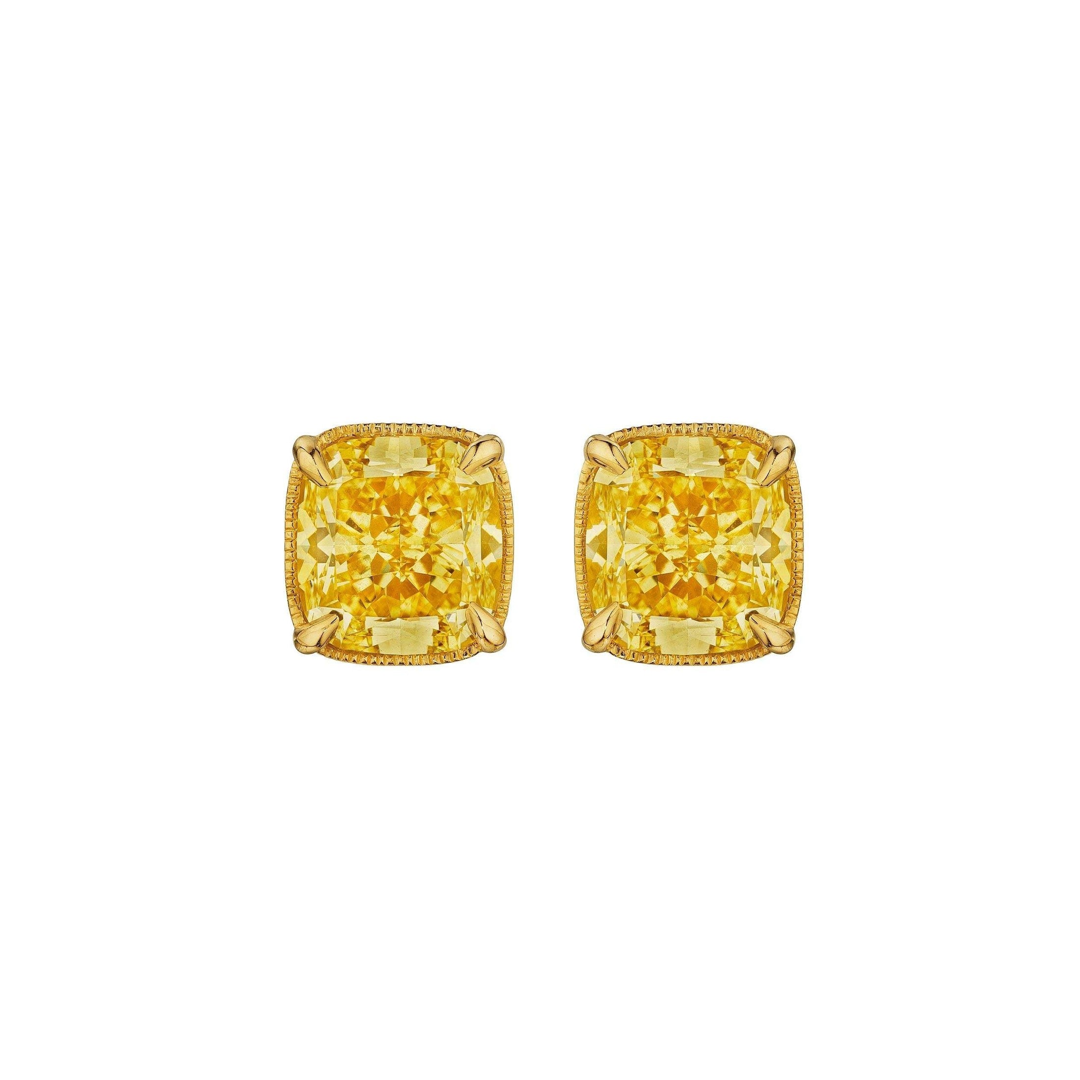 'Starlit Majesty' 18K Yellow Gold Diamond Earrings, 5.6 CT Leviev Earrings Leviev 