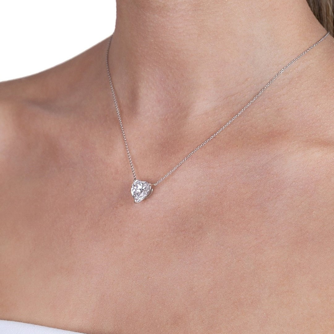 'Starlit Majesty' Platinum Round Cut Diamond Necklace, 5.01 CT Leviev Necklaces Leviev 