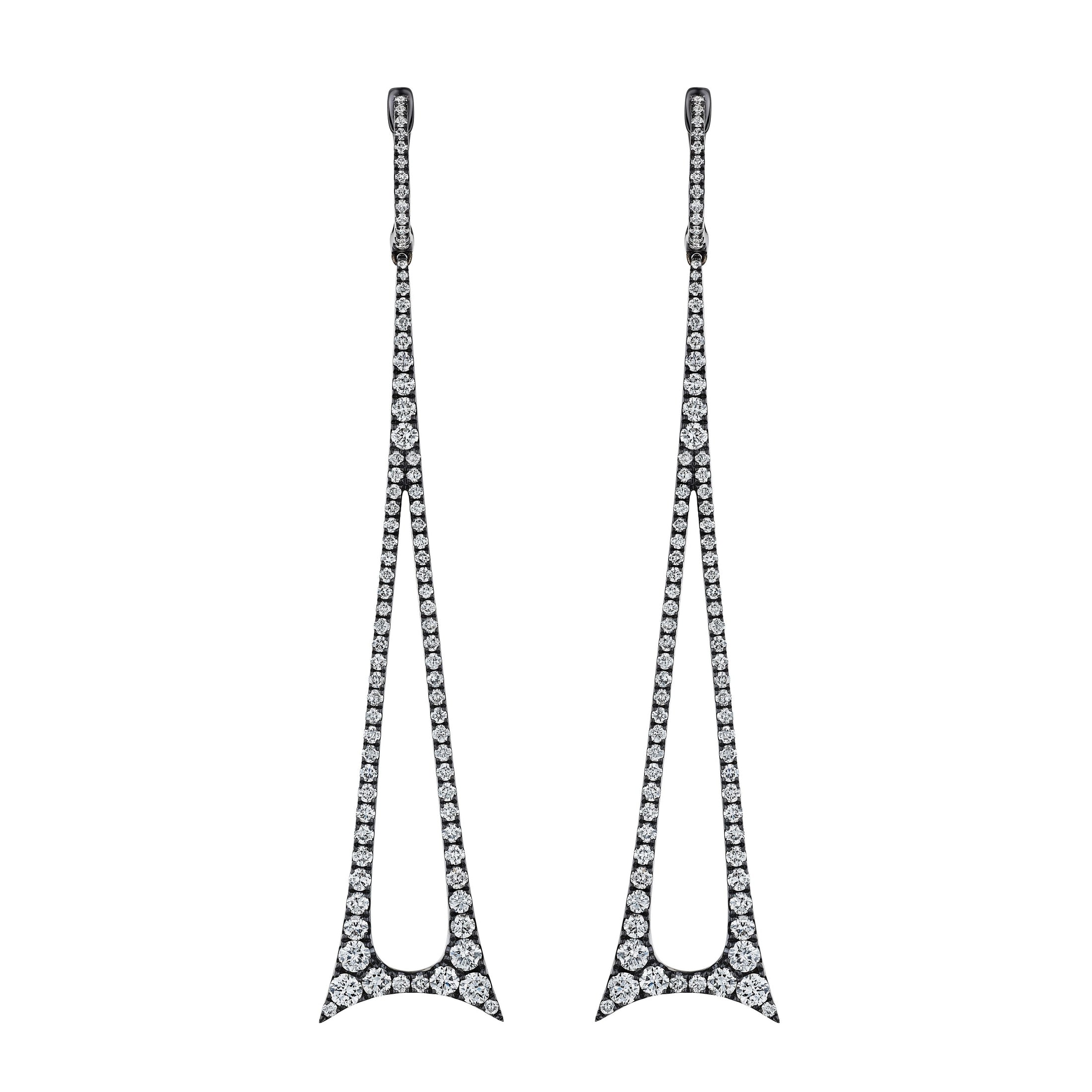 'Starlit Reverie' 18K White Gold Diamond Earrings, 2.36 CT Leviev Earrings Leviev 