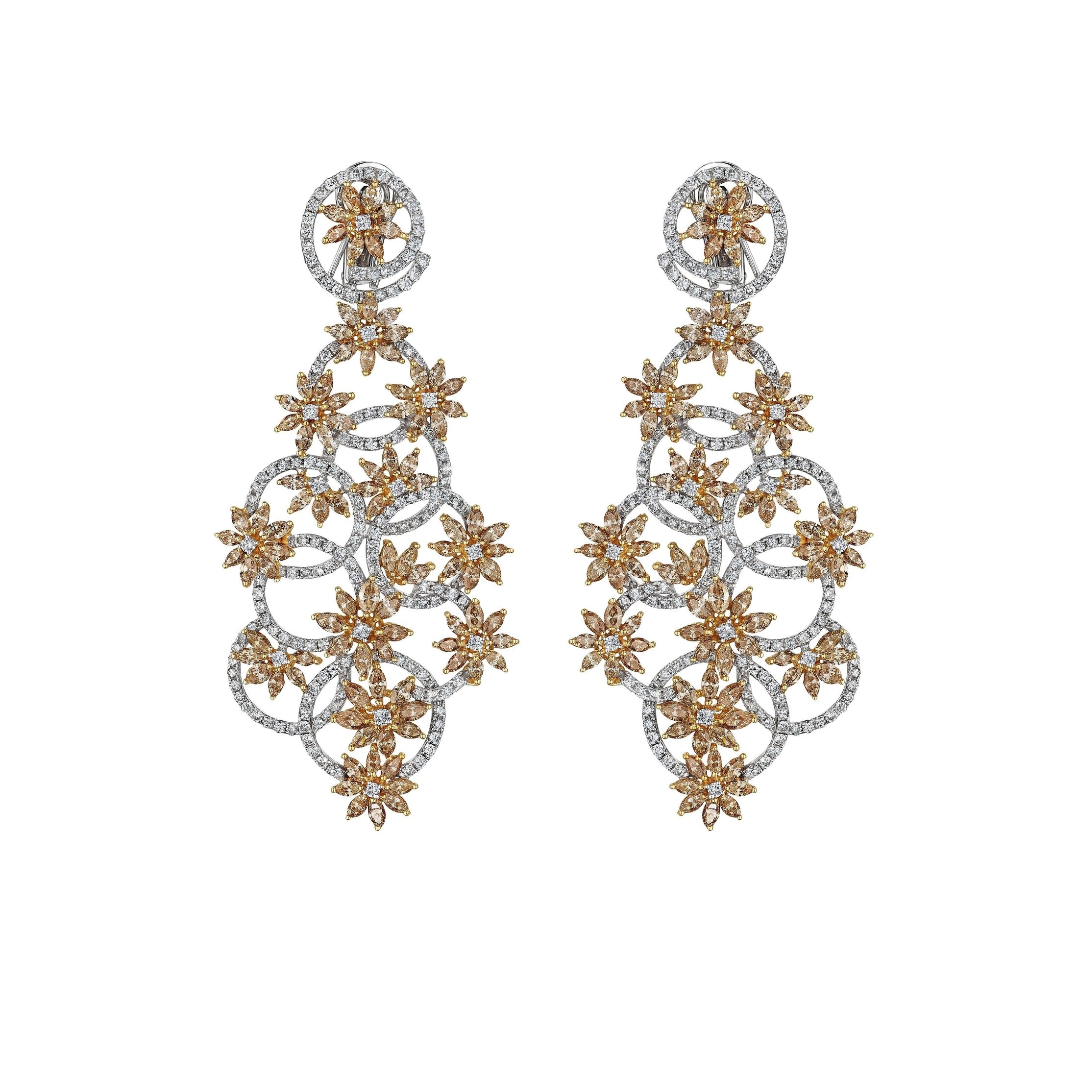 'Starlit Reverie' 18K White Gold Diamond Earrings, 16.02 CT Leviev Earrings Leviev 