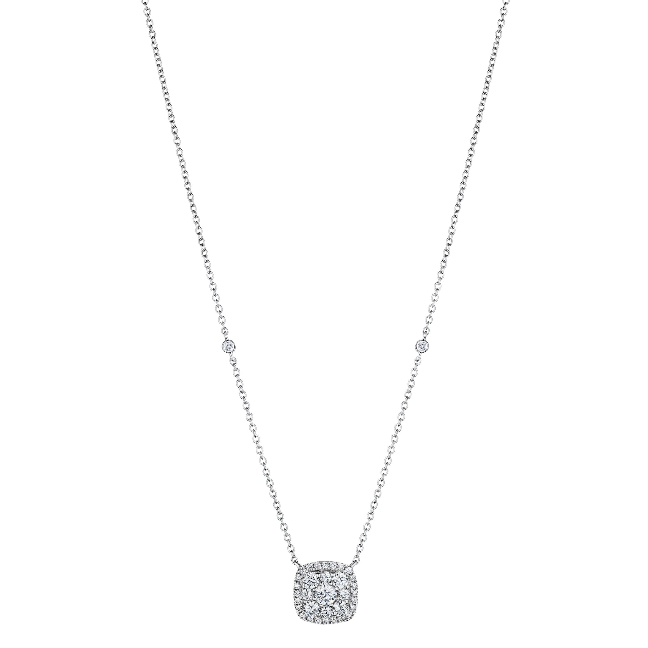 'Starlit Serenade' 18K White Gold Diamond Necklace, 1.1 CT Leviev Necklaces 