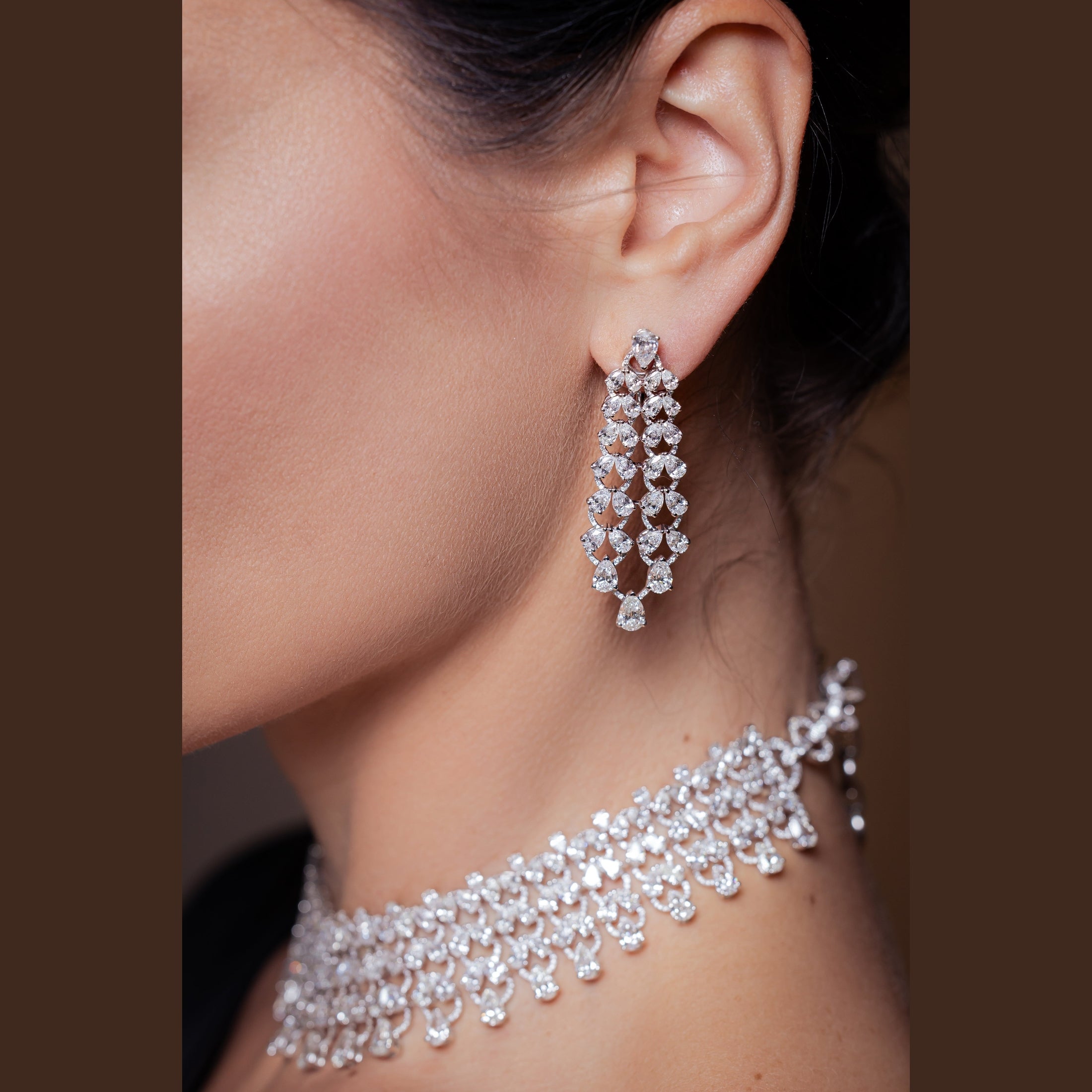 'The Carmen' Assorted Pear Diamond Necklace, 55 CT Leviev Necklaces Necklaces Leviev 