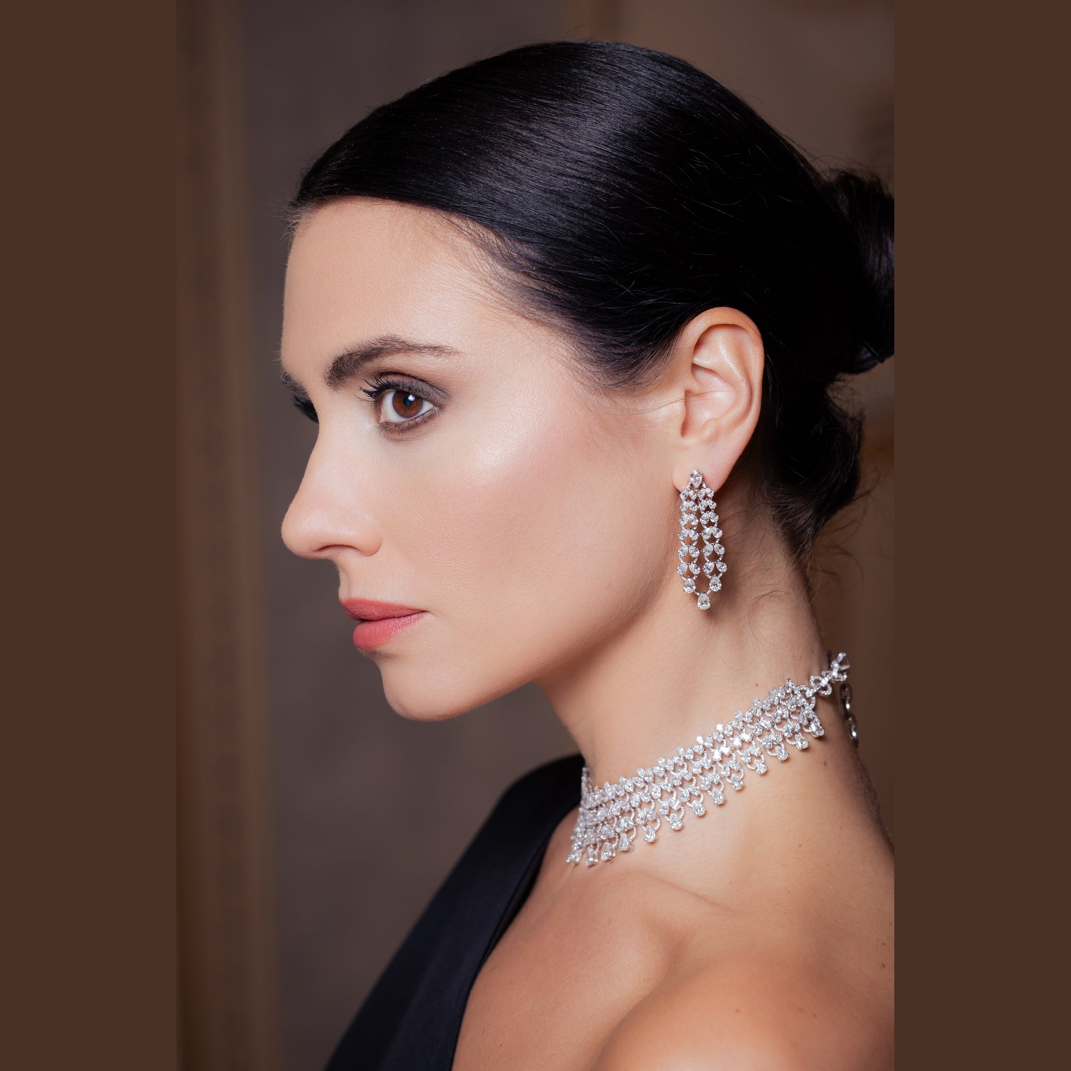 'The Carmen' Assorted Pear Diamond Necklace, 55 CT Leviev Necklaces Necklaces Leviev 