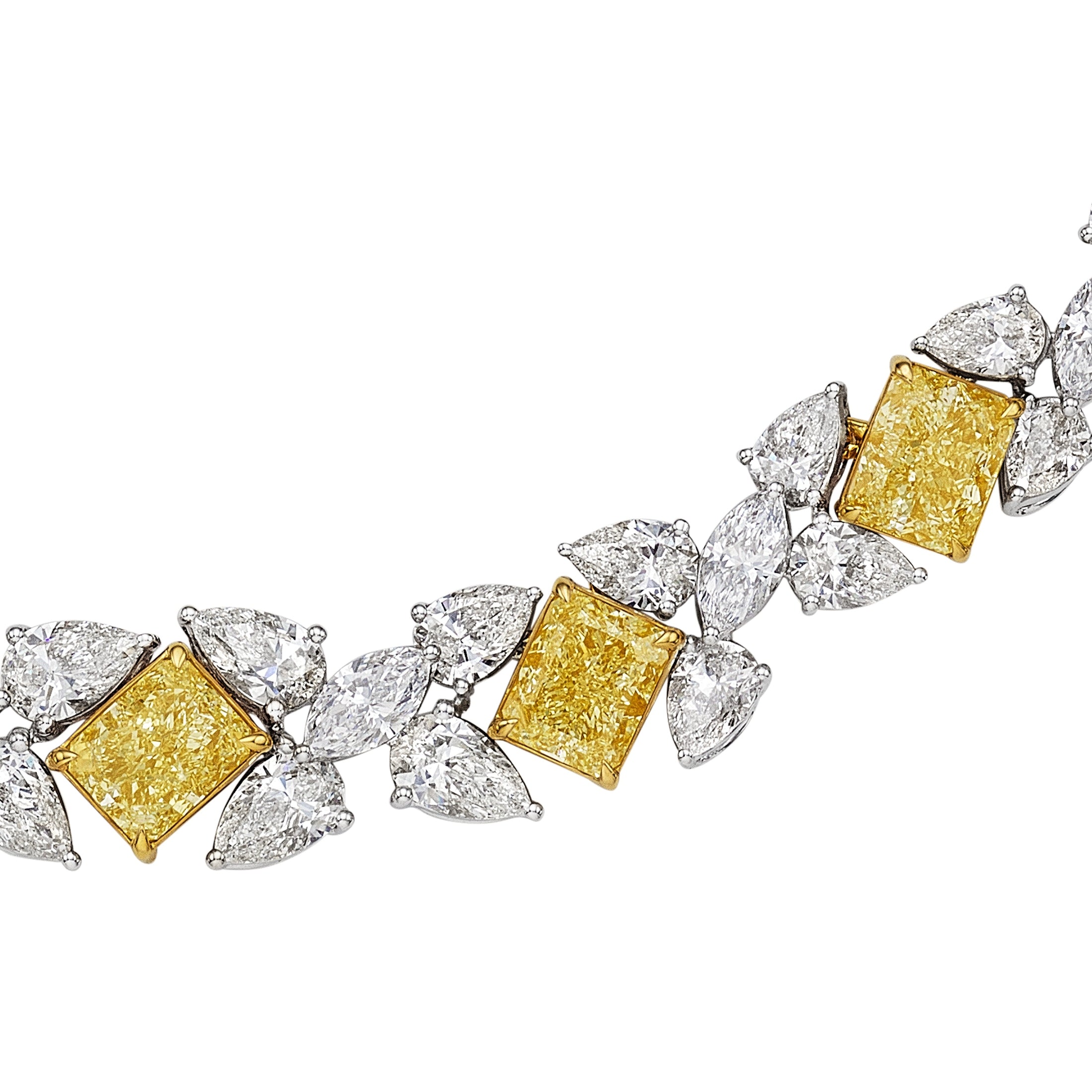 'The Dorry' Fancy Shape Diamond Necklace, 68 CT Leviev Necklaces Necklaces Leviev 