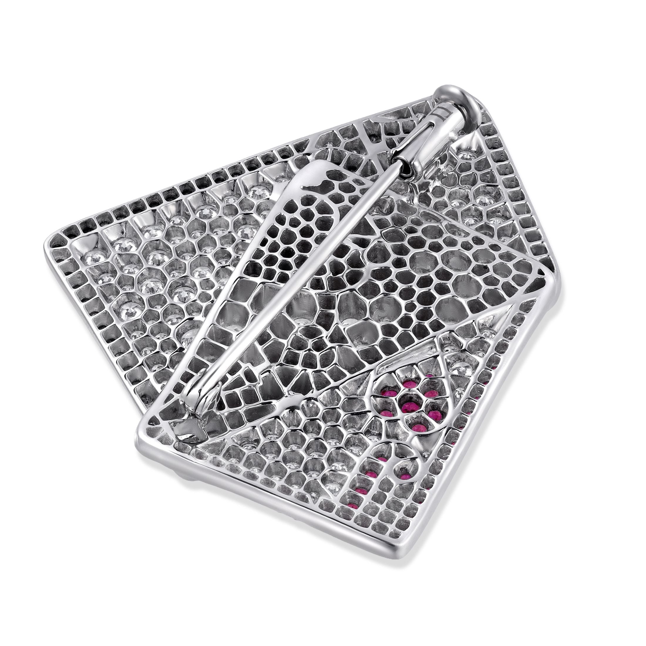 The Royal Pair 3.09 Carat Diamond Pinin 18K White Gold