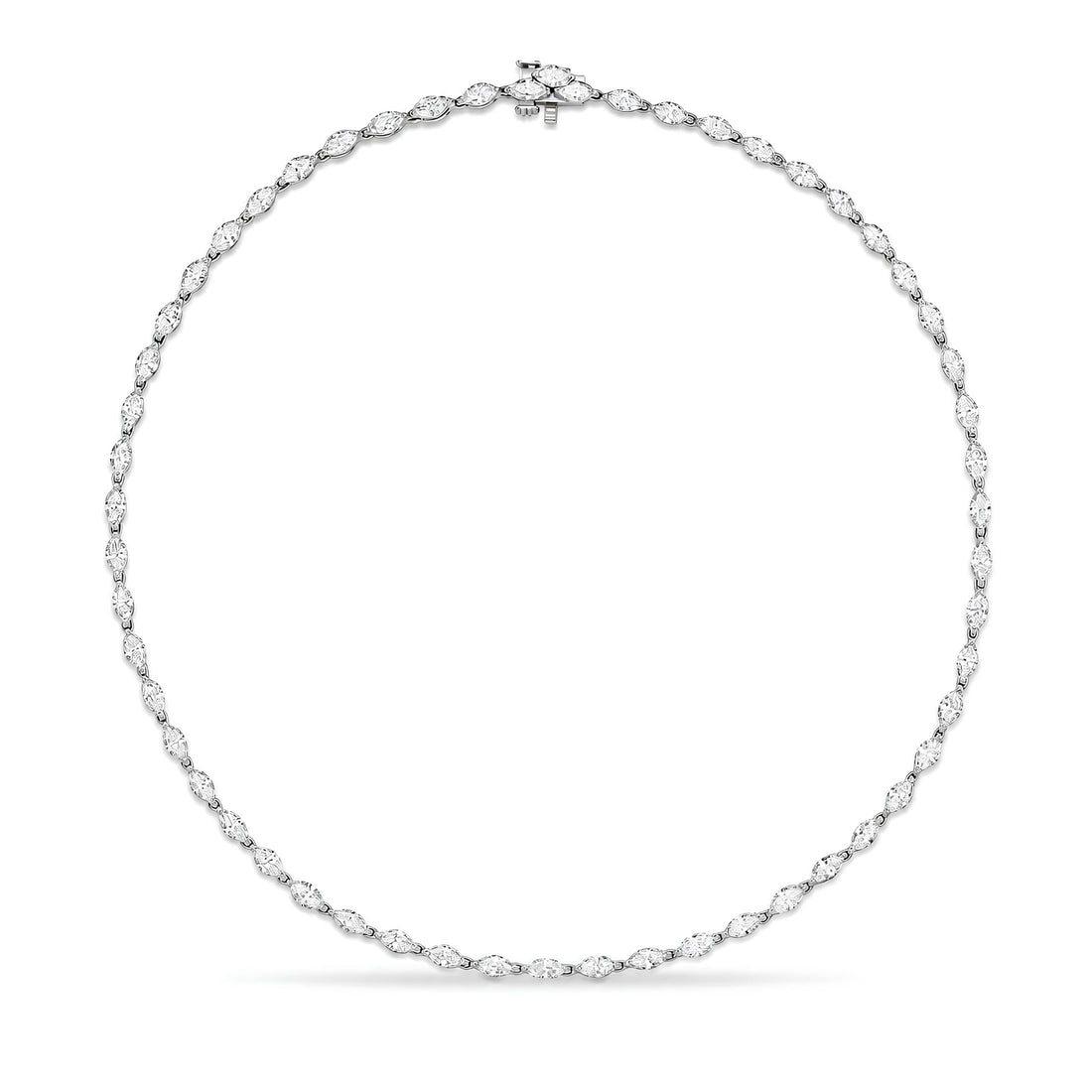 Leviev Toscane 8.42 Carat Marquise Diamond Riviera Necklace in Platinum