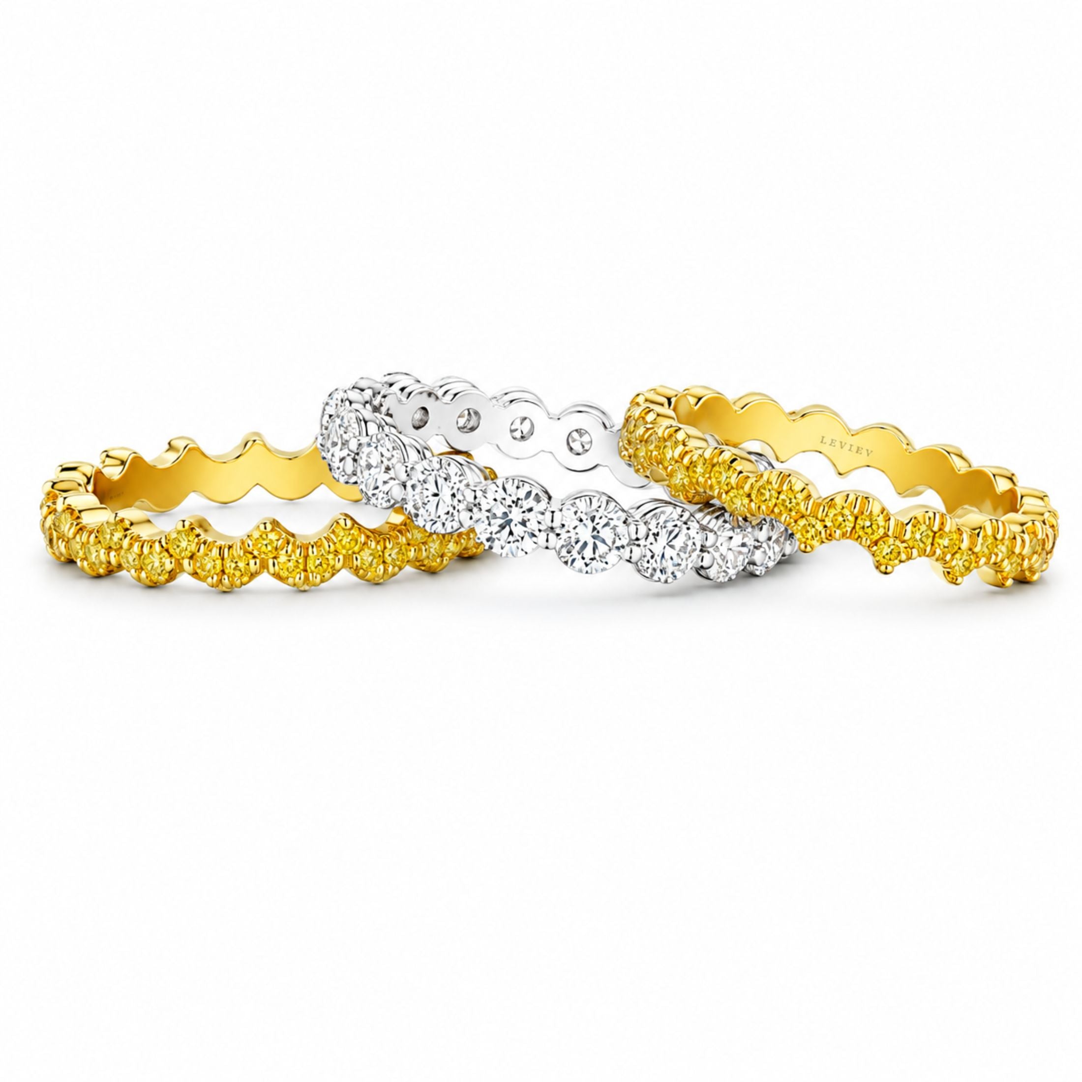 Umbra Split 3.05 Carat Diamond Ring in 18K Yellow Gold & Platinum