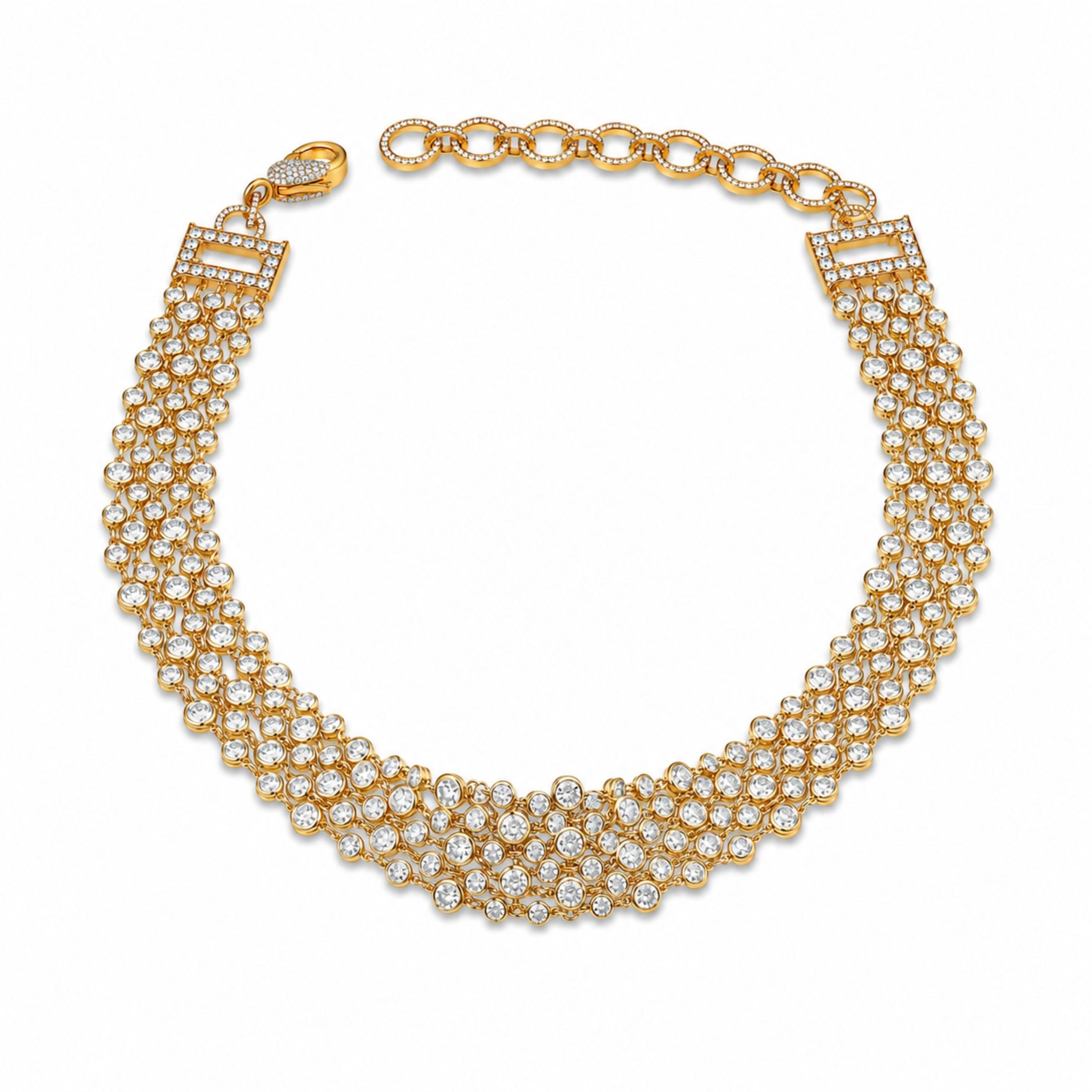 Vionnet 25.57 Carat Diamond Necklace in 18K Gold