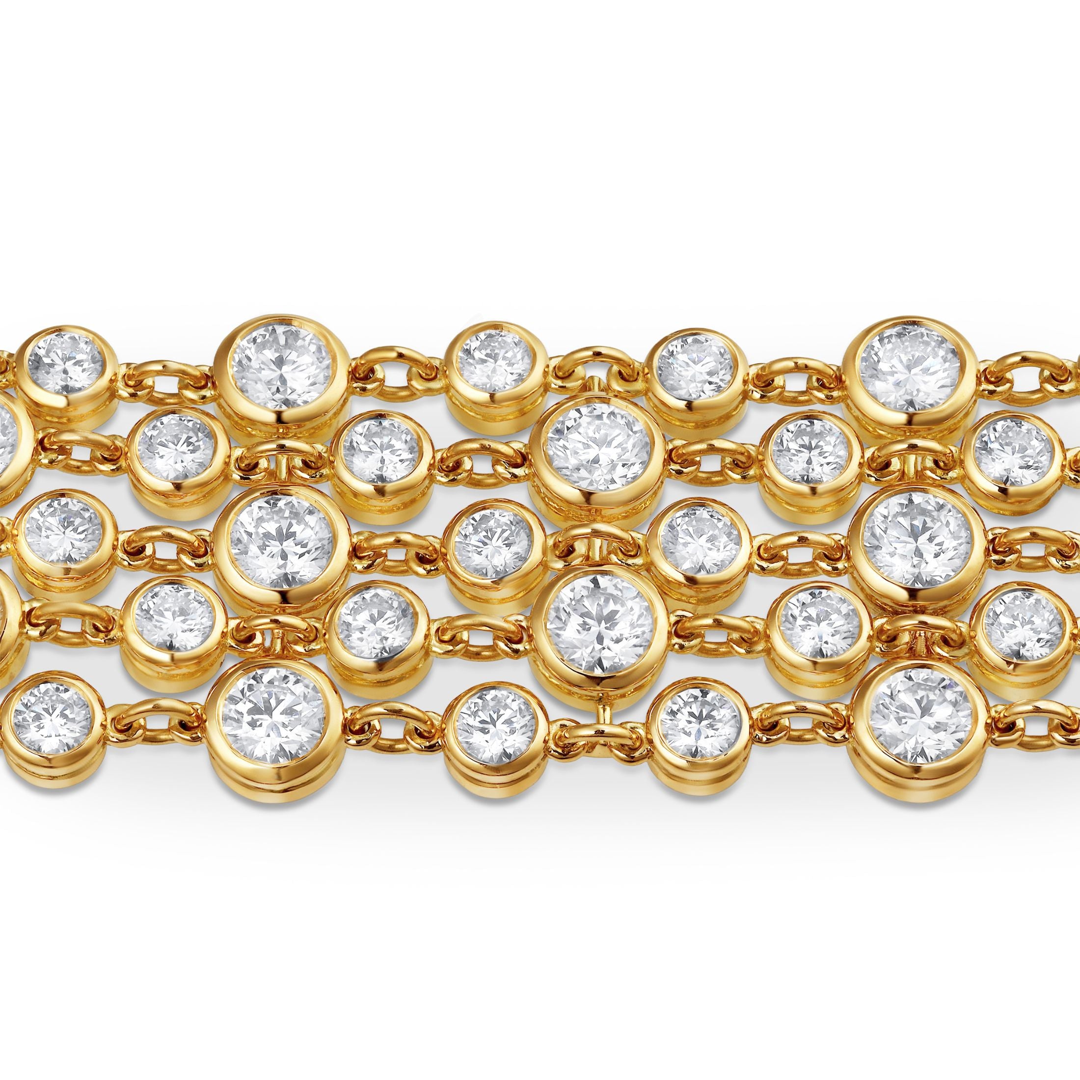 Vionnet 25.57 Carat Diamond Necklace in 18K Gold Leviev Necklaces 18k Gold, 18k Gold Necklace, Choker, Choker Necklace, Diamond, Diamond Necklace, Everyday Necklace, Fine Jewelry, High Jewelry, Leviev, Leviev Necklace, Natural Diamond, Natural Diamond Necklace, Natural Diamonds, Necklaces, Statement Accessory, Statement Necklace, Women's Necklace Leviev 