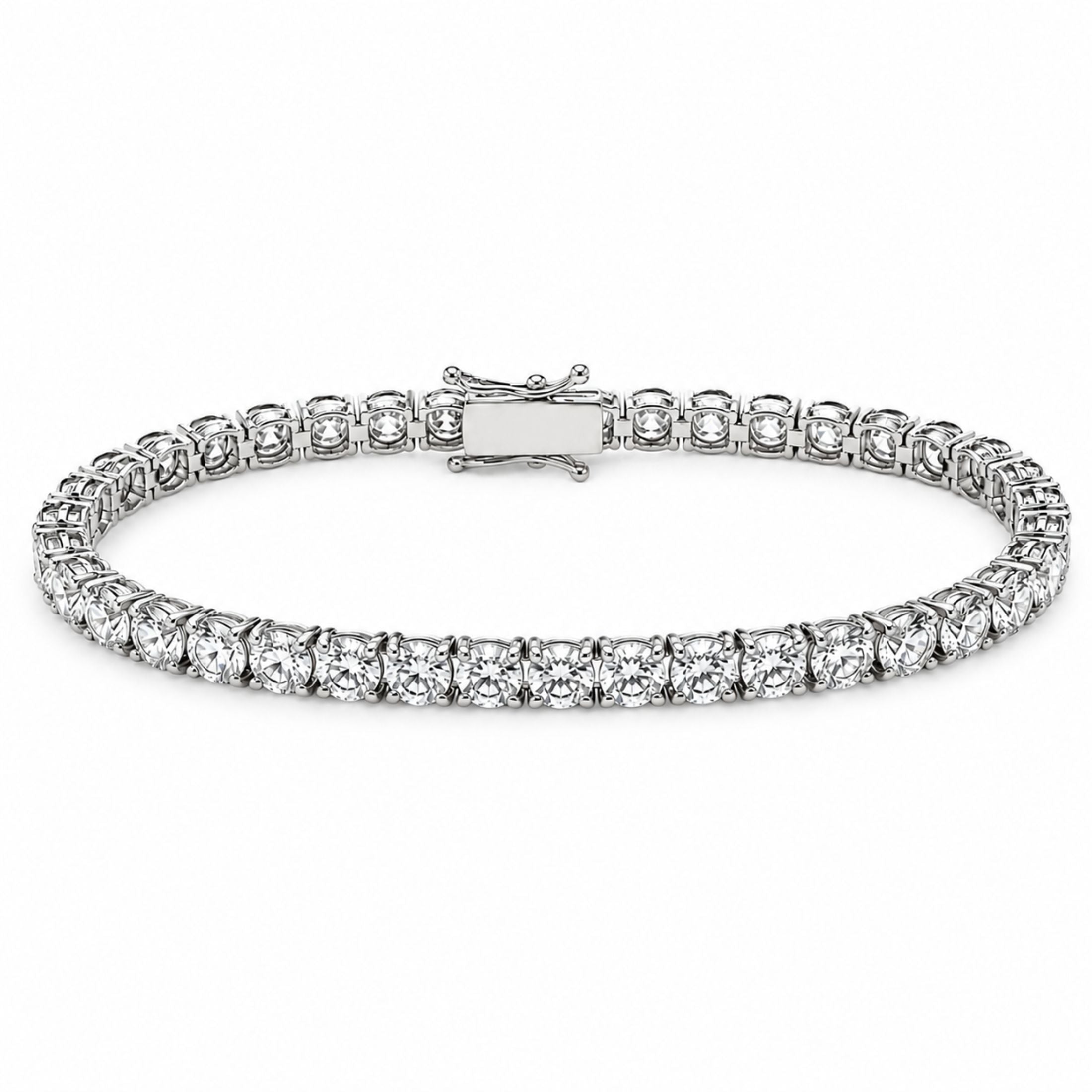 Volterra 10.32 Carat Diamond Tennis Bracelet in 18K Gold