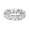 Asscher Cut Diamond Eternity Band, 14 CT - Rings - Leviev Diamonds