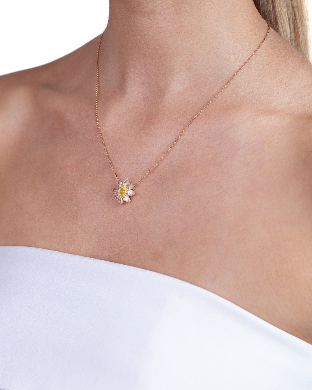 'Aurora Brilliance' 18K Rose Gold Diamond Necklace, 2.59 CT - Leviev