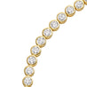 Bezel - Set Diamond Bracelet, 7 CT - Bracelets - Leviev Diamonds