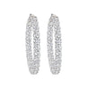 'Celestial Orbit' Round Diamond Hoop Earrings, 0.3 CT Each - Earrings - Leviev Diamonds