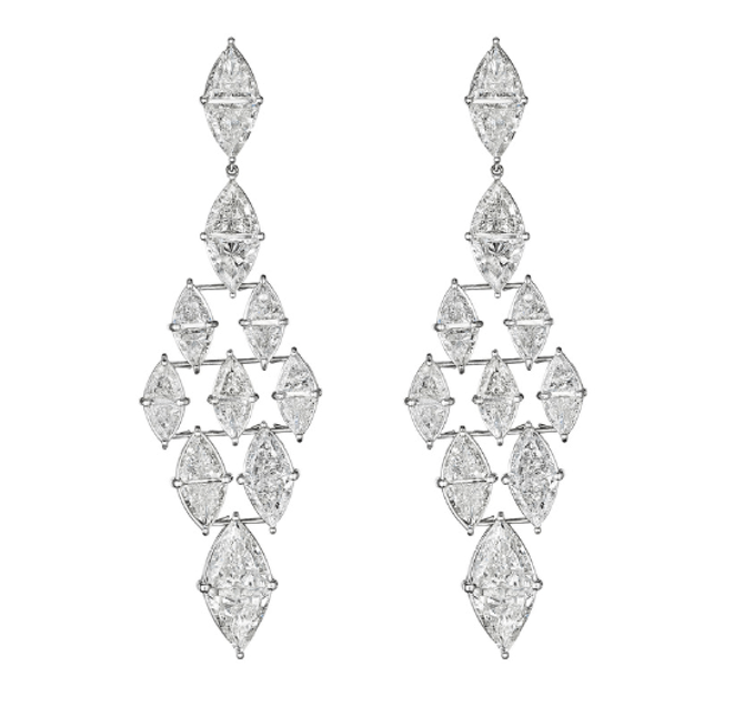 'Crystal Diamond Drop' Marquise - Cut Diamond Earrings, 24 CT - Earrings - Leviev Diamonds