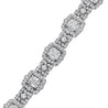 Cushion Cut Diamond Bracelet, 11 CT - Bracelets - Leviev Diamonds