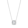 Cushion Cut Diamond with Halo Pendant, 3.5 CT - Necklaces - Leviev Diamonds