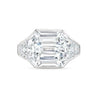 D - Flawless Emerald Cut Diamond Ring with Trapezoids, 20 CT - Rings - Leviev Diamonds