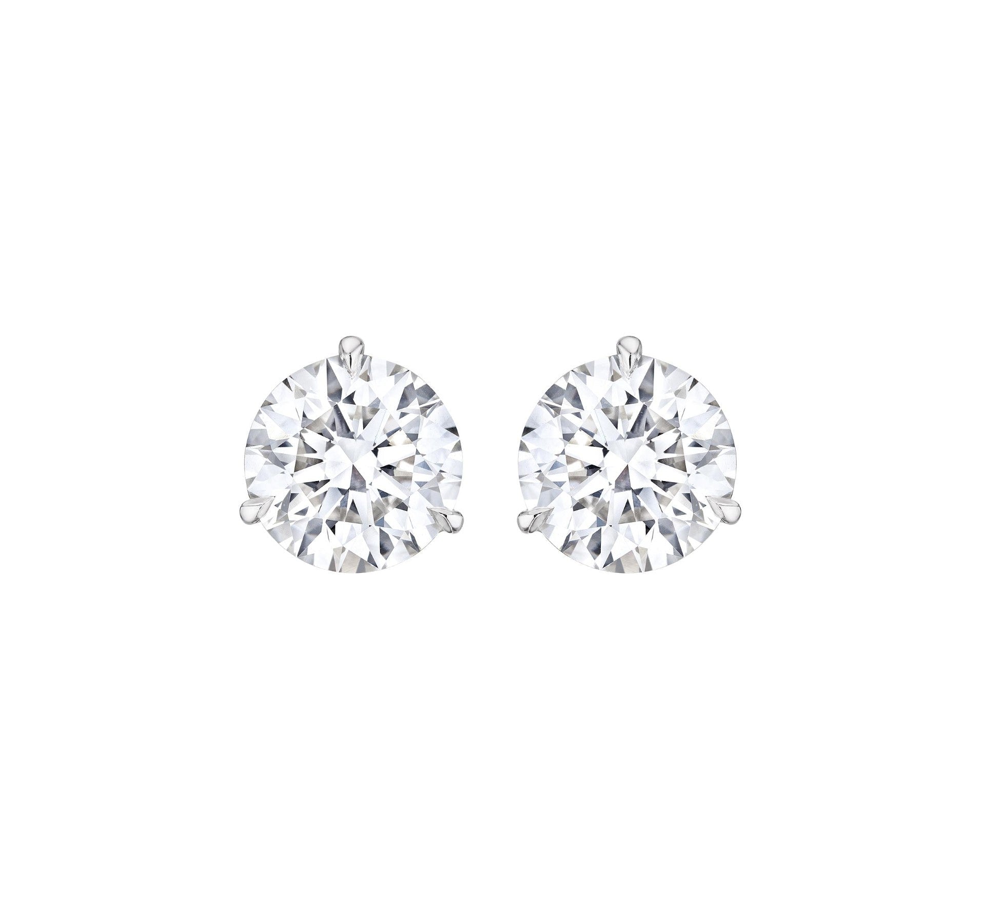 Diamond Stud Earrings, 6 CT - Earrings - Leviev Diamonds