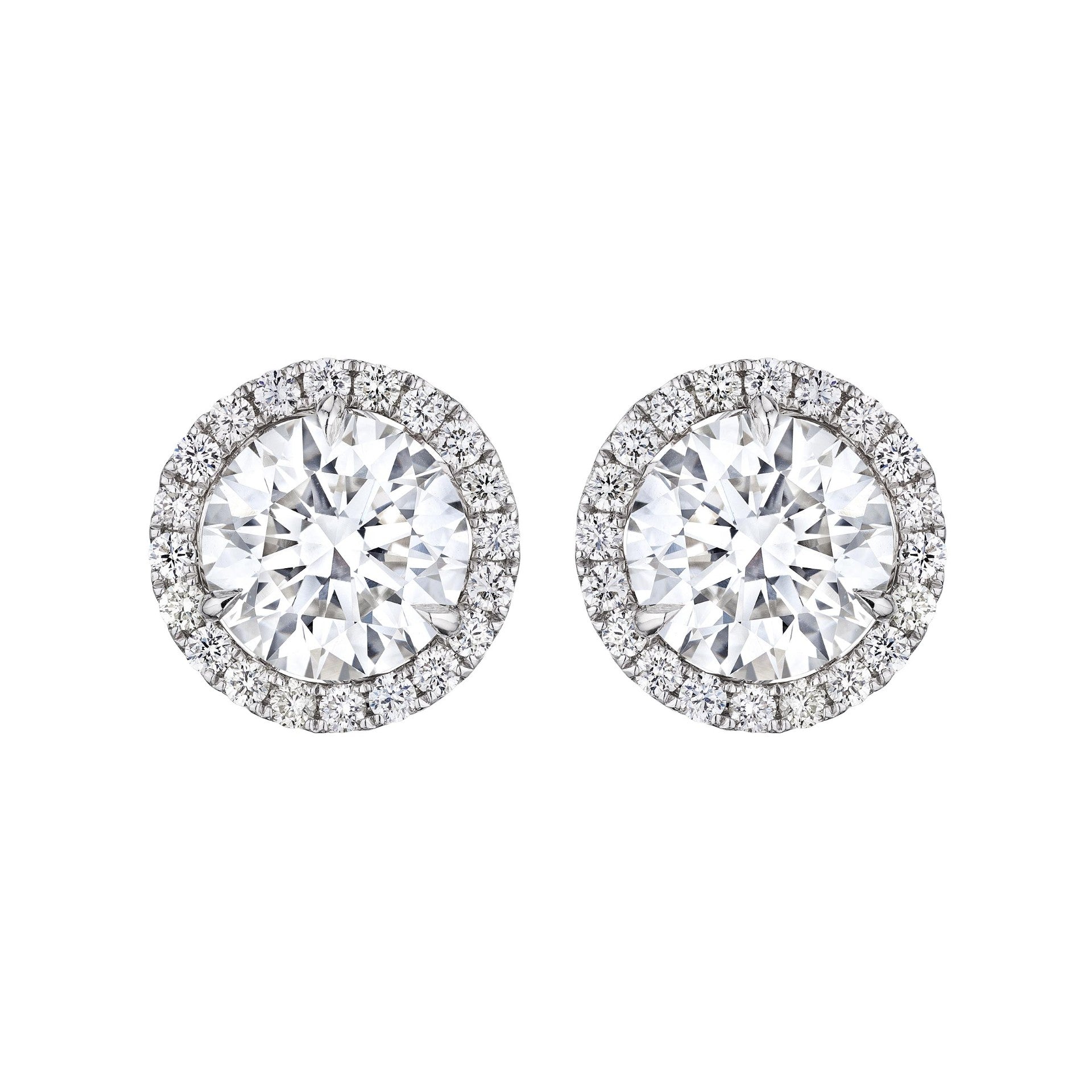 Diamond Stud Earrings, 6 CT - Earrings - Leviev Diamonds