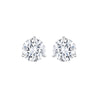 Diamond Stud Earrings with Halo, 6 CT - Earrings - Leviev Diamonds