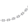 Emerald and Princess Shape Diamond Necklace, 25 CT - Necklaces - Leviev Diamonds