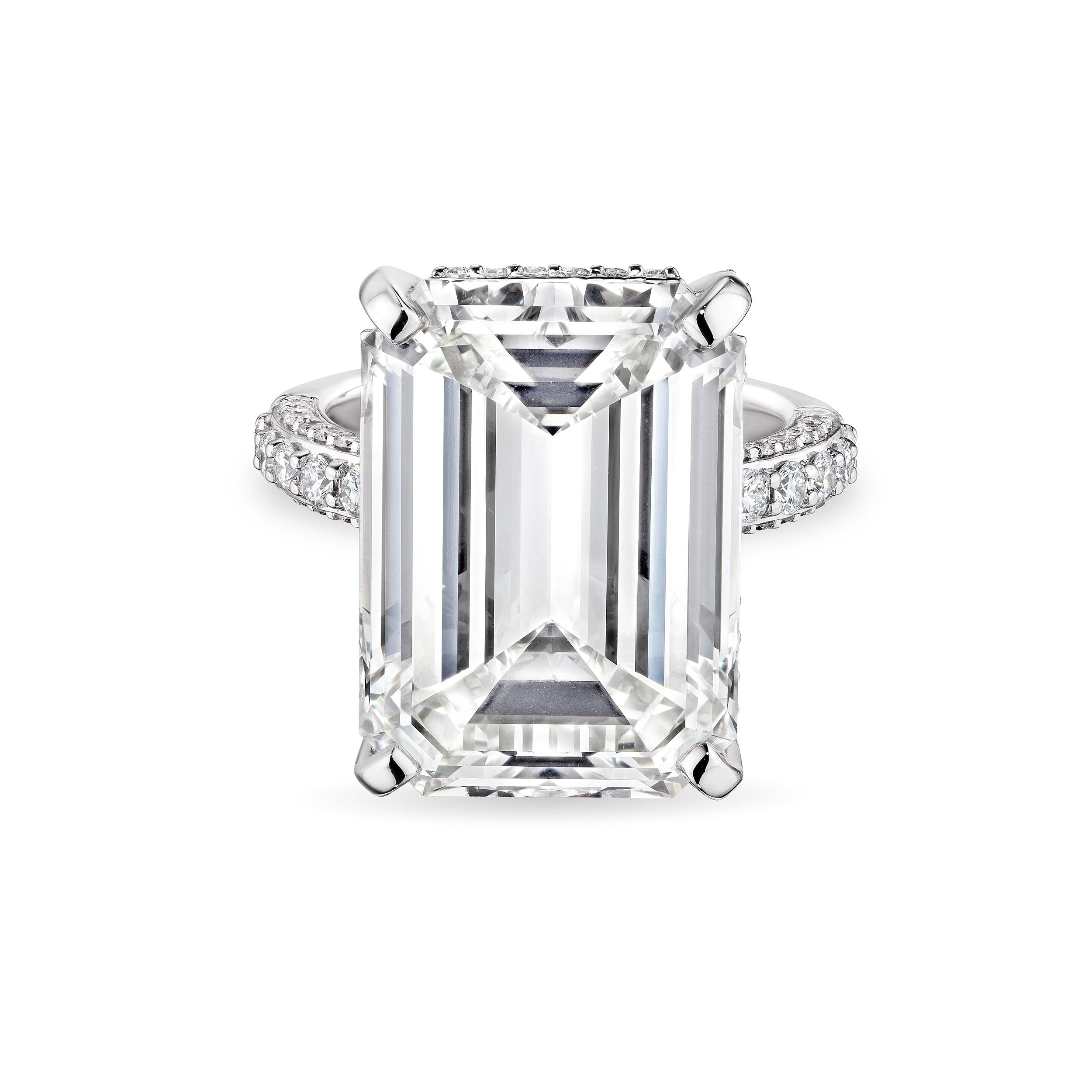 Emerald Cut Diamond Ring, 20 CT - Rings - Leviev Diamonds