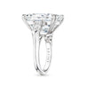 Emerald Cut Diamond Ring with Tapered Baguettes, 18.93 CT - Rings - Leviev Diamonds