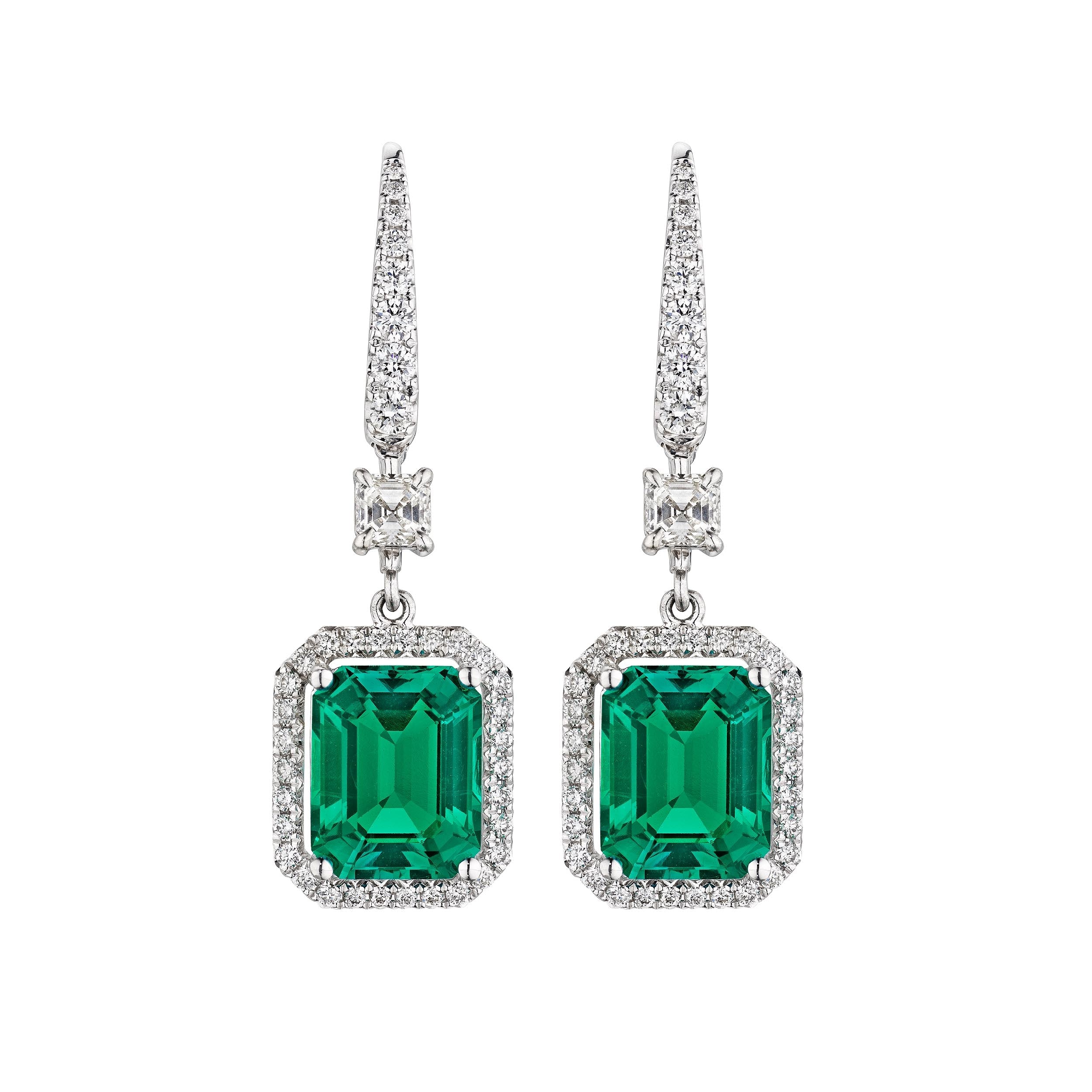 'Emerald Falls', 12 CT - Earrings - Leviev Diamonds