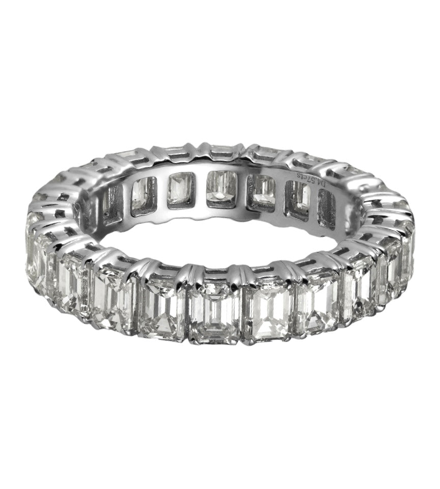 Emerlad Cut Diamond Eternity Band, 0.20 CT Each - Rings - Leviev Diamonds