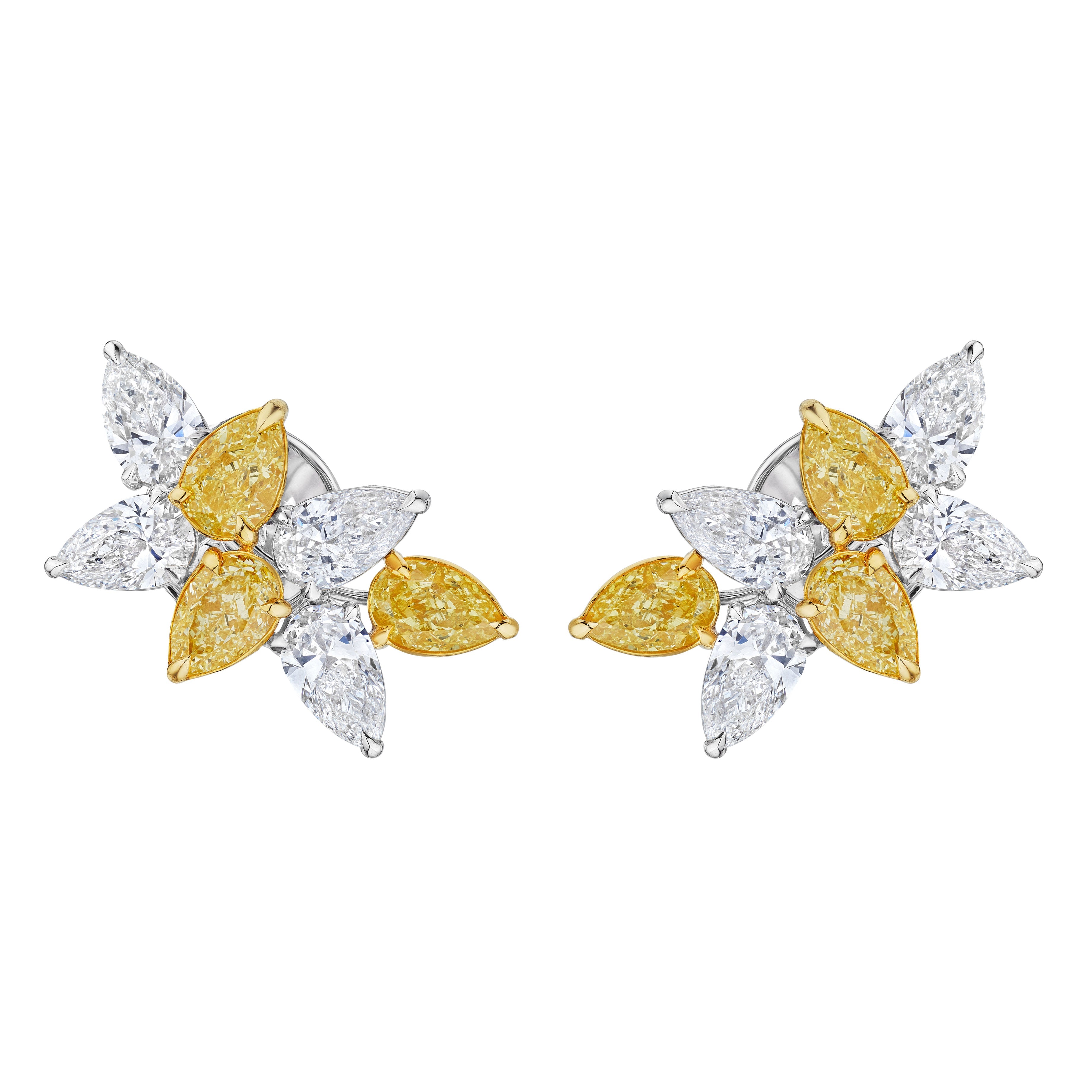 'Eternal Radiance' Cluster Earrings, 3.26 CT - Earrings - Leviev