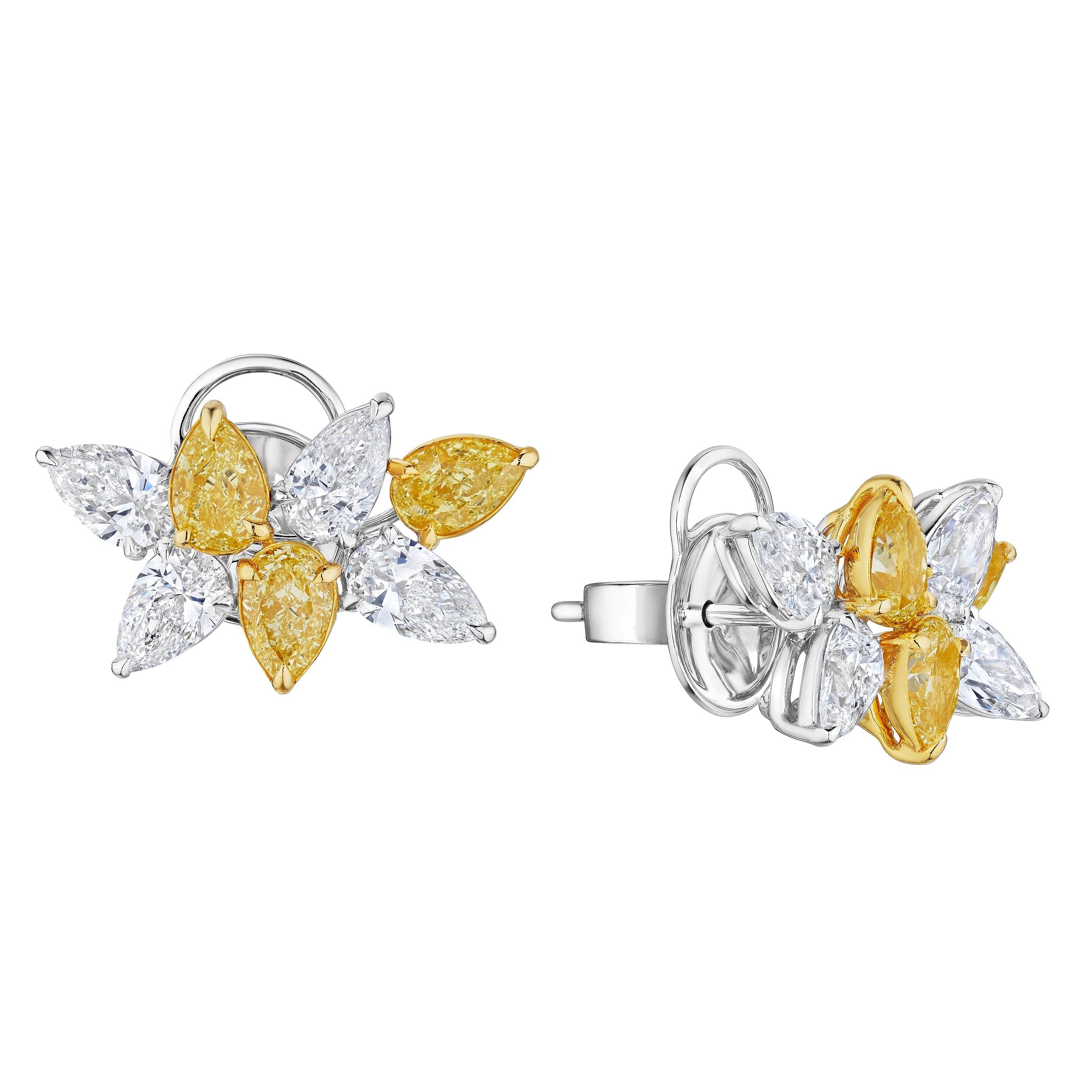 'Eternal Radiance' Cluster Earrings, 3.26 CT - Earrings - Leviev Diamonds