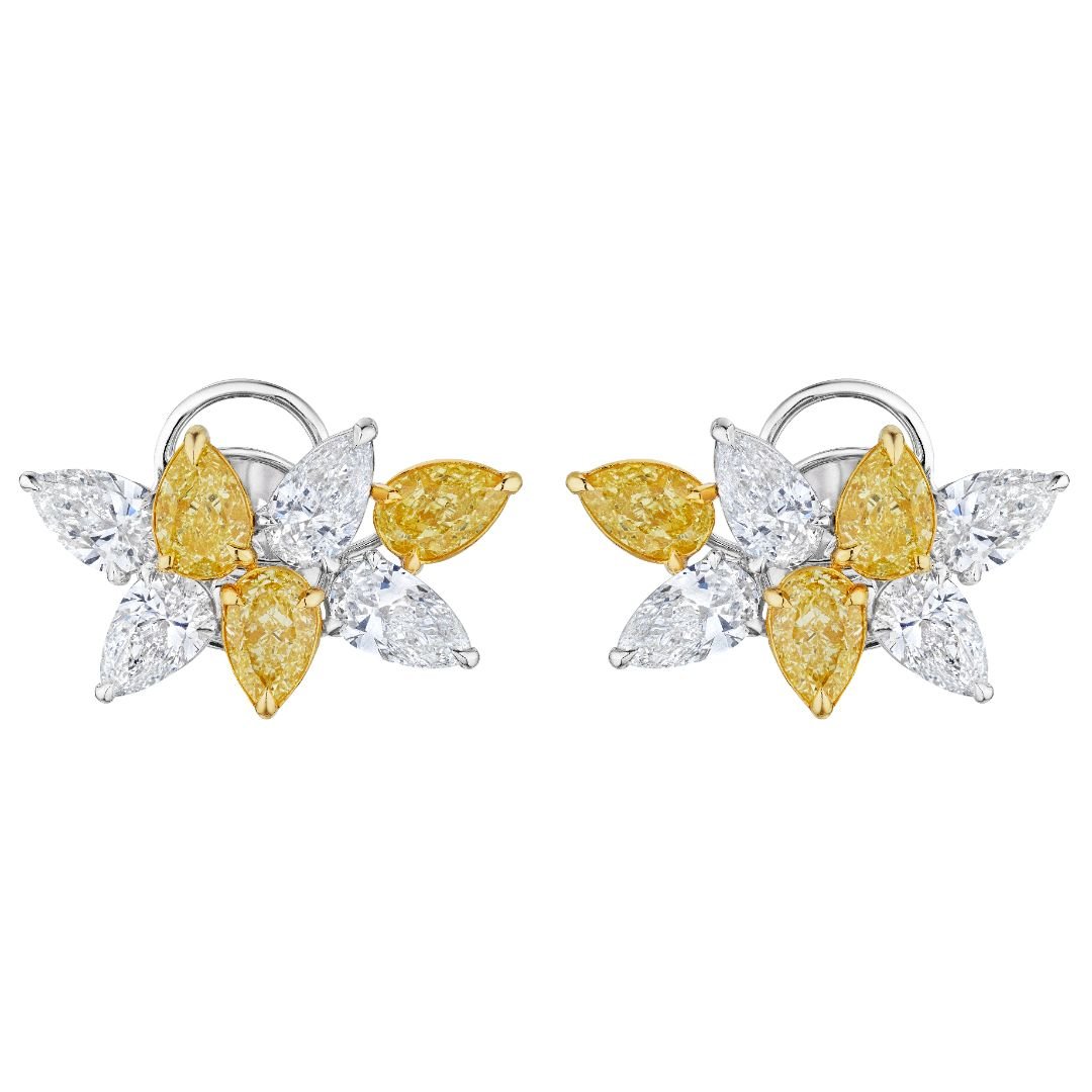 'Eternal Radiance' Cluster Earrings, 3.26 CT - Earrings - Leviev Diamonds