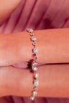 Fancy Cut Pink and White Diamond Bracelet, 8 CT - Bracelets - Leviev