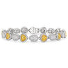 Heart Shaped Fancy Yellow Diamond Bracelet, 5.5 CT - Bracelets - Leviev Diamonds