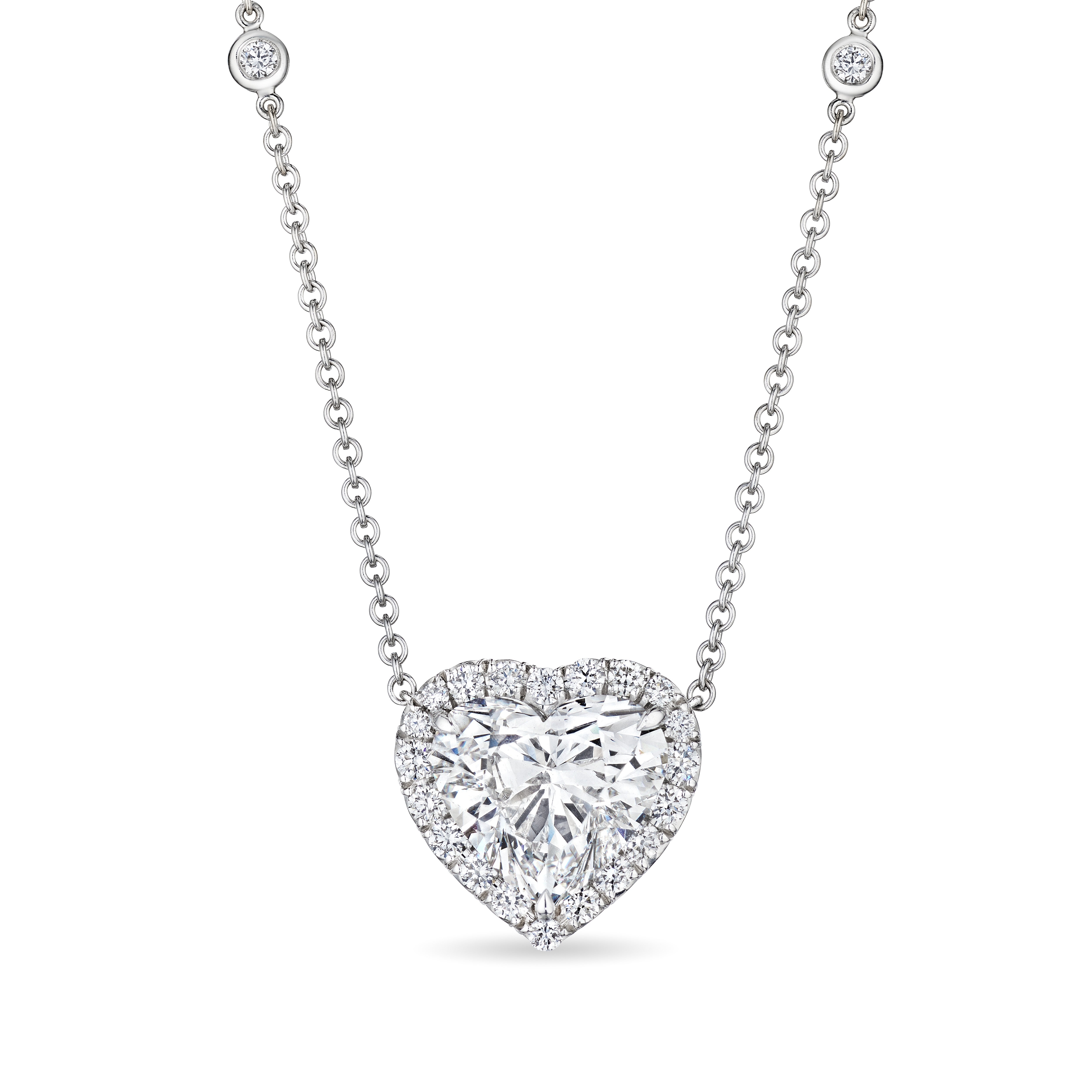 'Heart’s Secret' Pendant, 5 CT - Necklaces - Leviev Diamonds