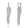 'Leaffall Cascade' Hinged Graduated Drop Earrings, 6 CT - Earrings - Leviev Diamonds