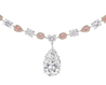 'LEVIEV Garnet Star' Pink and White Diamond Necklace, 40 CT - Necklaces - Leviev Diamonds