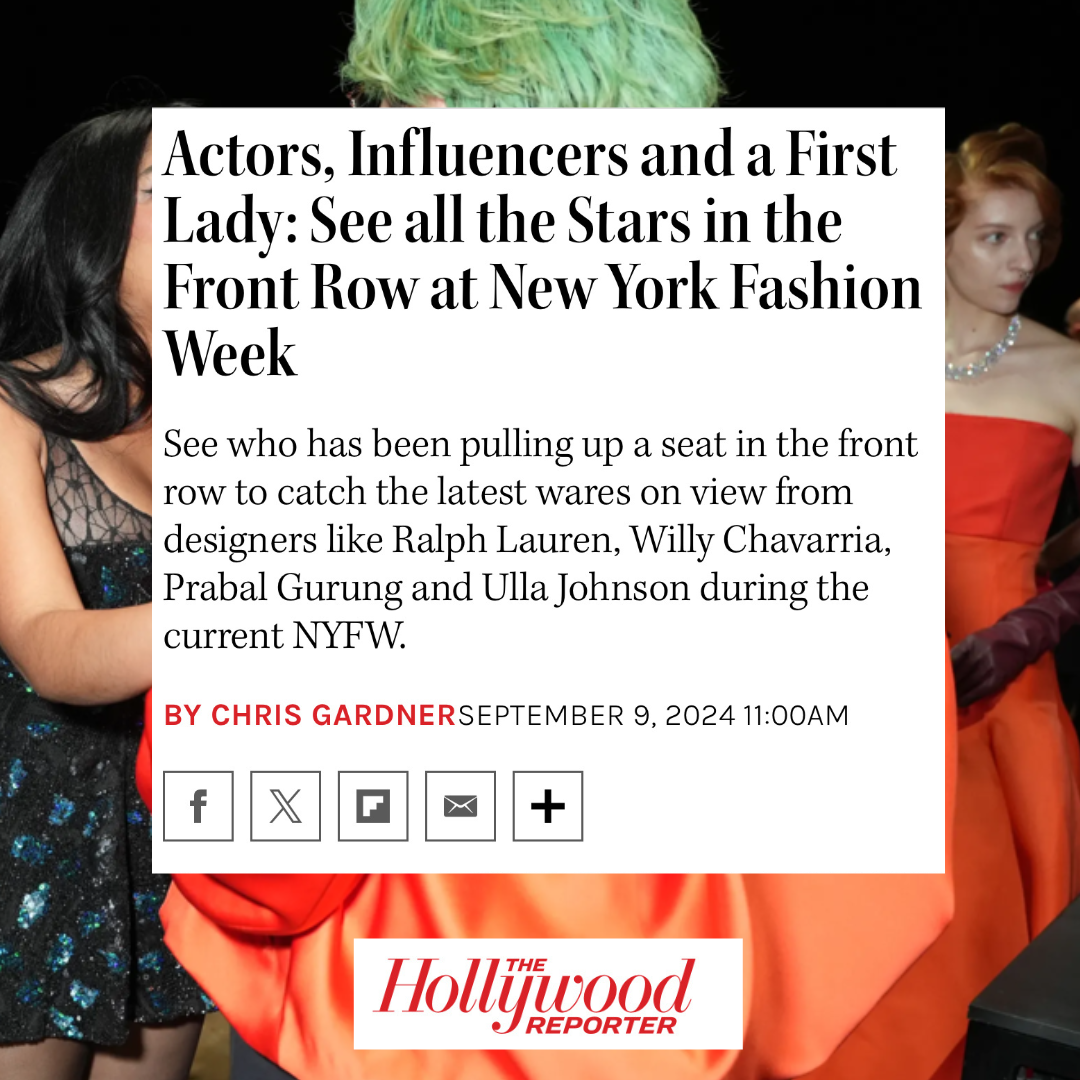 Actors, Influencers and a First Lady: See all the Stars in the Front Row at New York Fashion Week