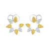 'Luminary Eclipse' Yellow and White Diamond Earrings - Earrings - Leviev