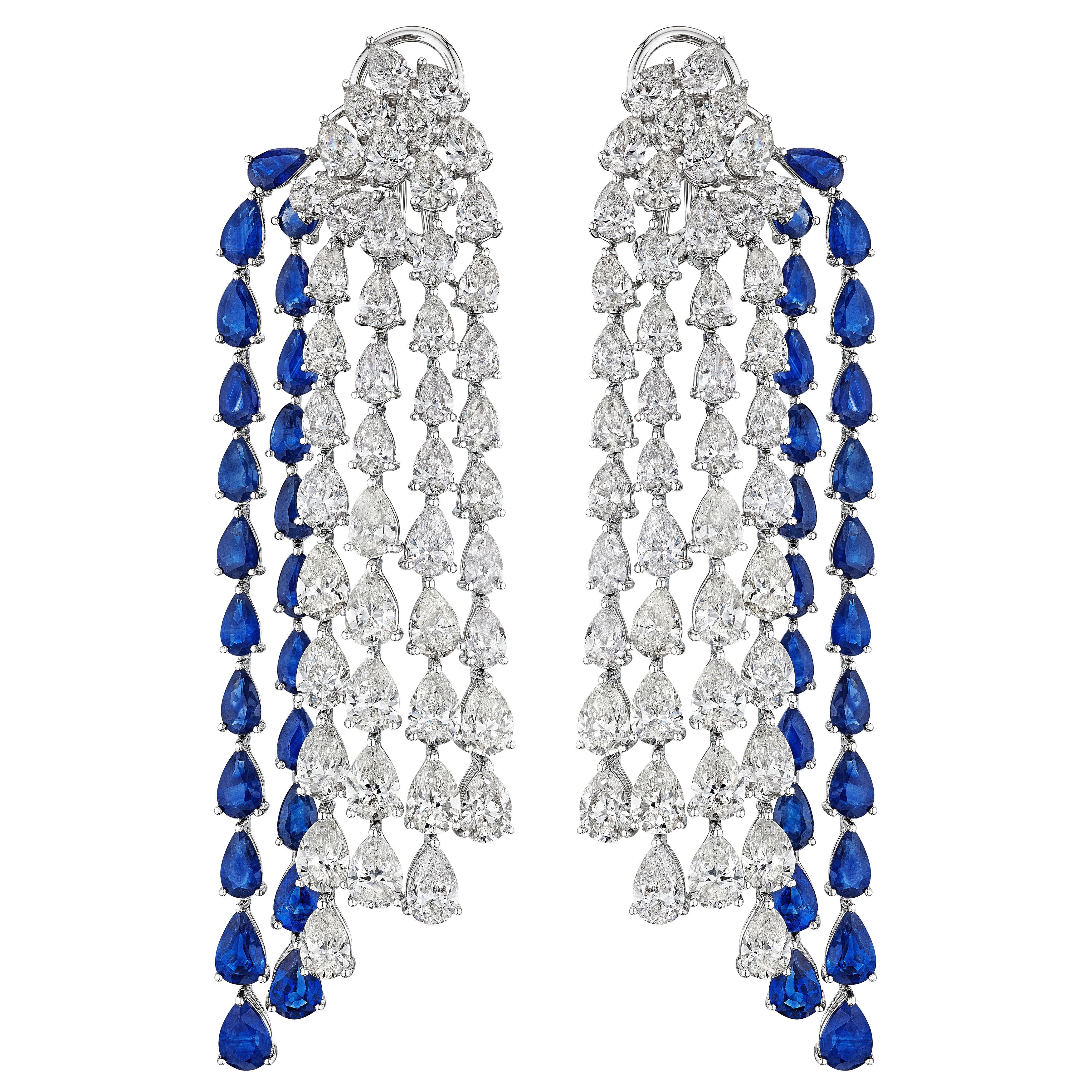 'Luminary Whisper' White Gold Diamond Earrings - Leviev